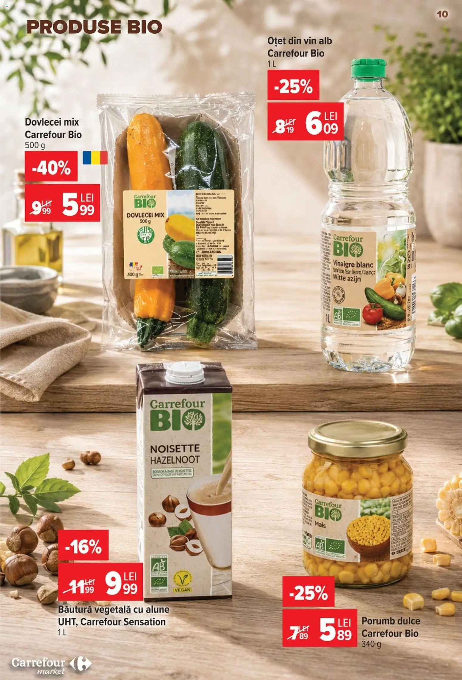 Noul catalog Carrefour – valabil de la 17.06.2026 | Pagină: 9 | Produse: Şerit ödül, Oțet, Vin, Porumb