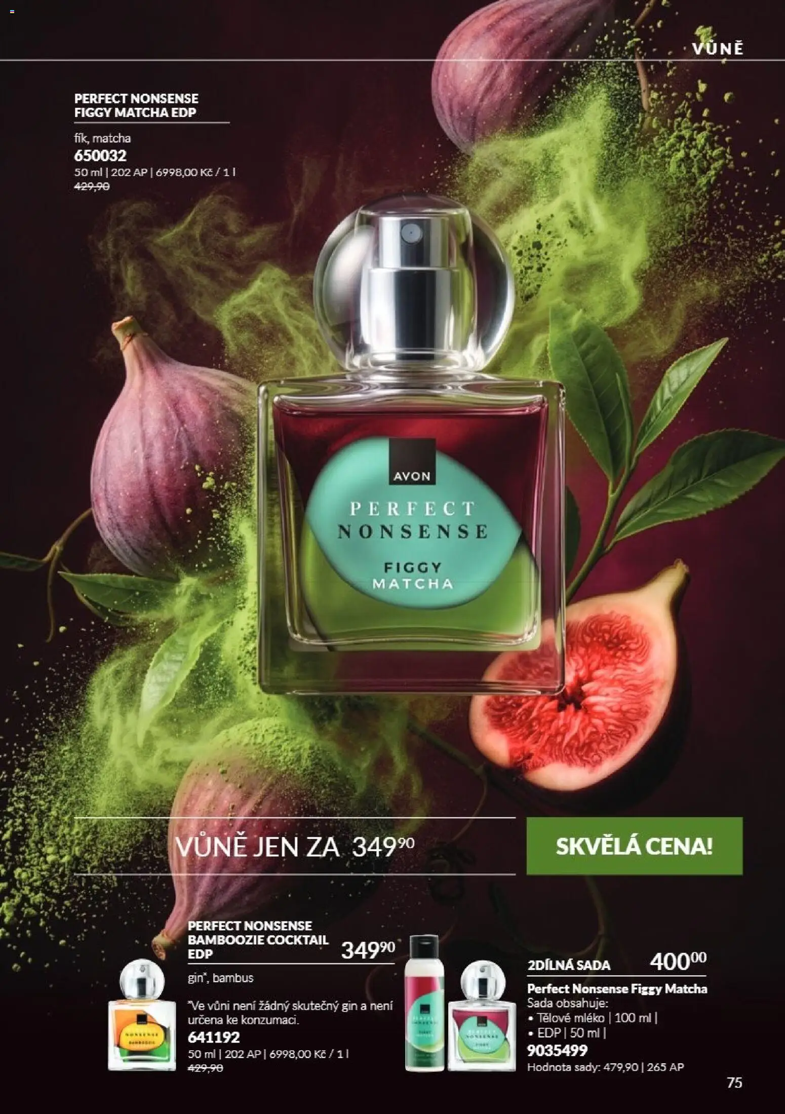 Avon Katalog 10/2026 od 01.10.2026 | Strana: 75 | Produkty: Tělové mléko, Mléko, Gin, Matcha