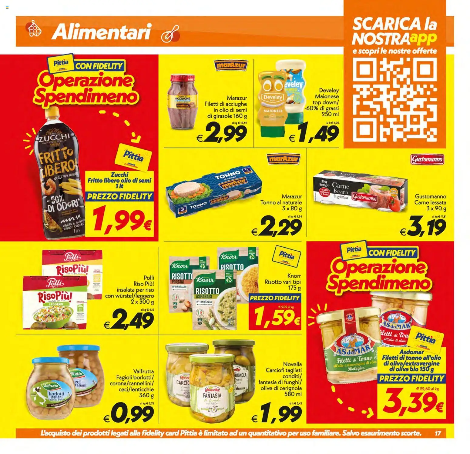 Volantino SuperConveniente del 30/06/2026 | Pagina: 17 | Prodotti: Frutta, Carciofi, Acciughe, Tonno al naturale