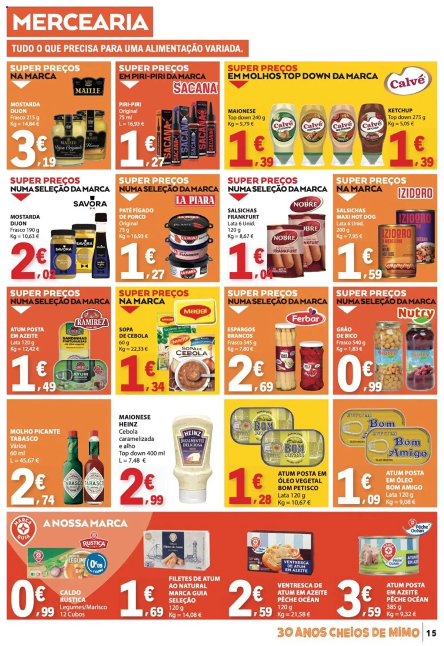 E.Leclerc folheto │ válido de 07.05.2026 | Página: 15 | Produtos: Atum, Azeite, Top, Óleo