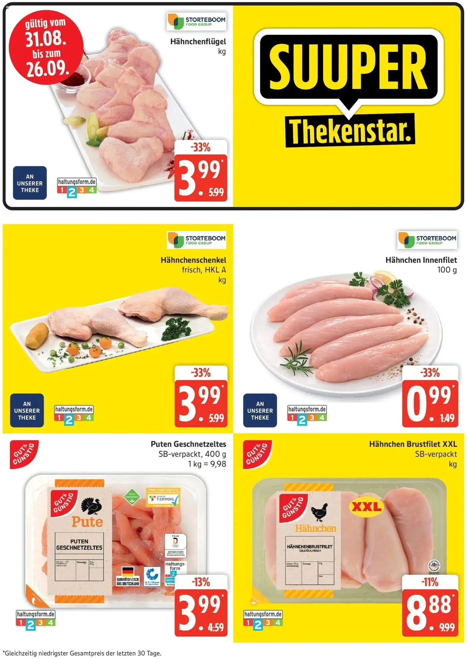 Edeka Prospekt Stralsund (ab 31.08.2026) » Angebote Online | Seite: 2 | Produkte: Pute, Hahnchen, Hahnchenschenkel, Theke