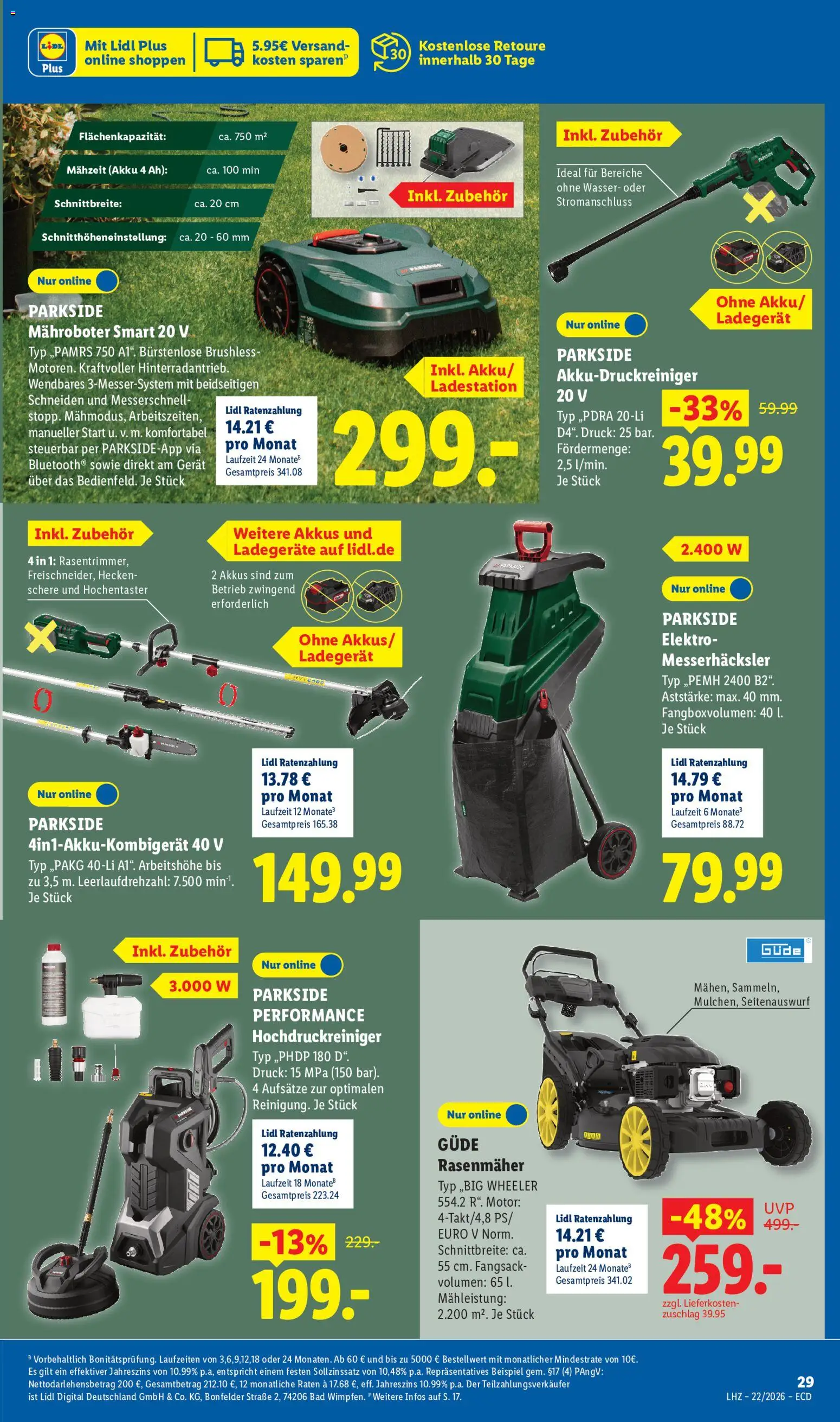 Lidl Prospekt – gültig ab 26.05.2026 | Seite: 25 | Produkte: Rasenmäher, Bad, Wasser, Hochdruckreiniger