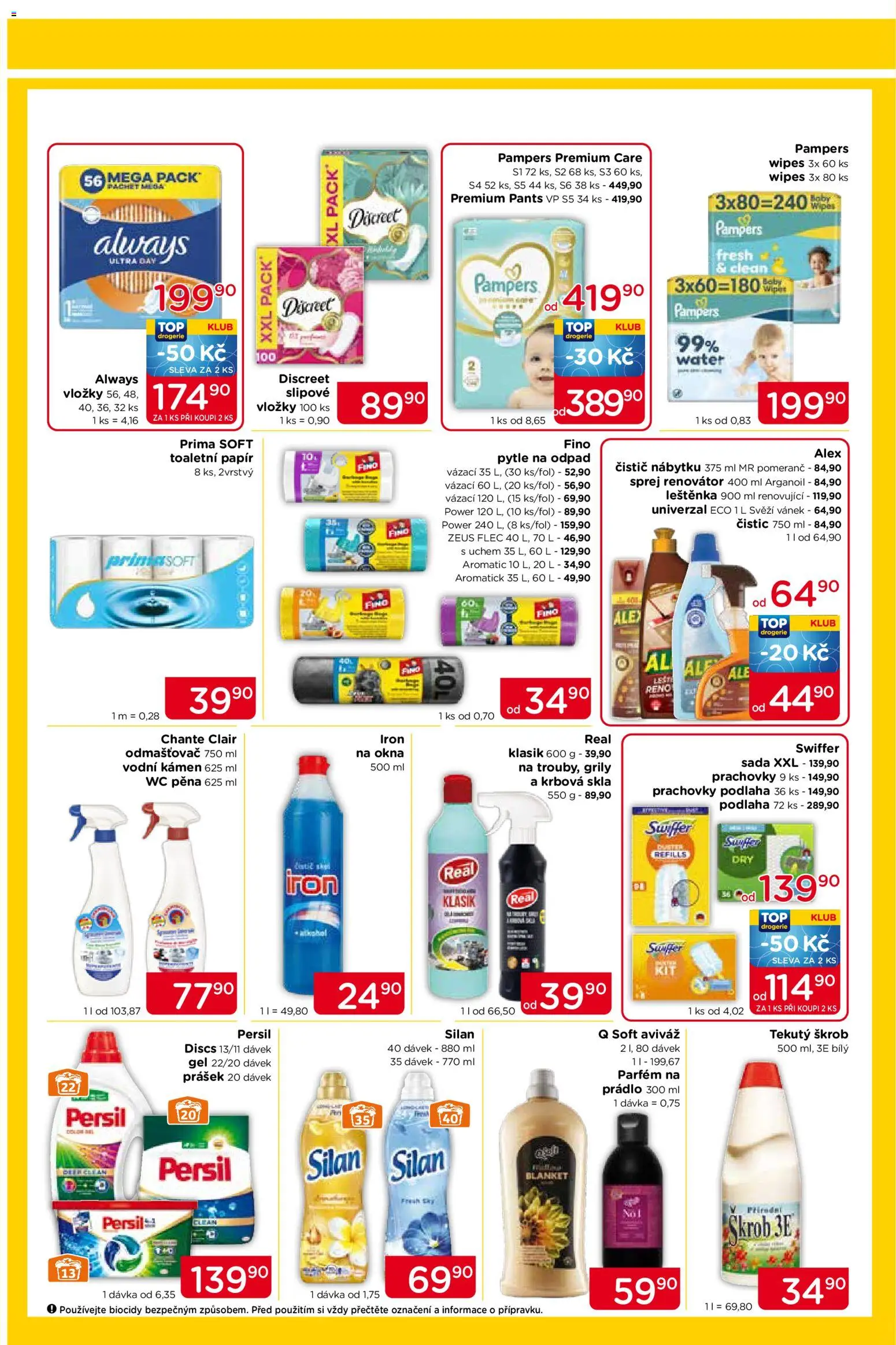 Top drogerie leták od 29.10.2026 | Strana: 3 | Produkty: Vložky, Parfém na prádlo, Pants, Odmašťovač
