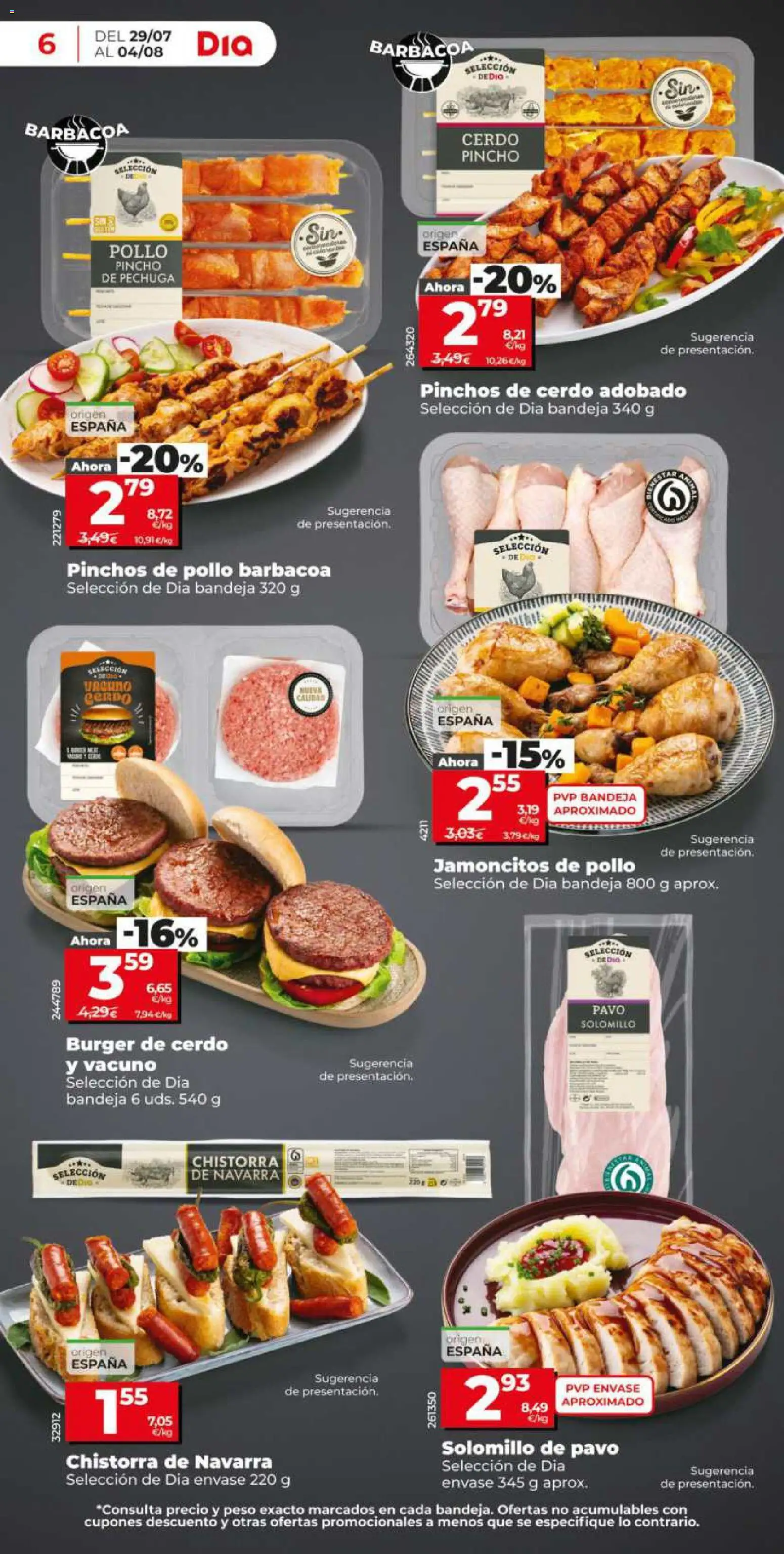 Dia - folleto Market │ válido desde el 29/07/2026 | Página: 6 | Productos: Cerdo, Barbacoa, Peso, Bandeja