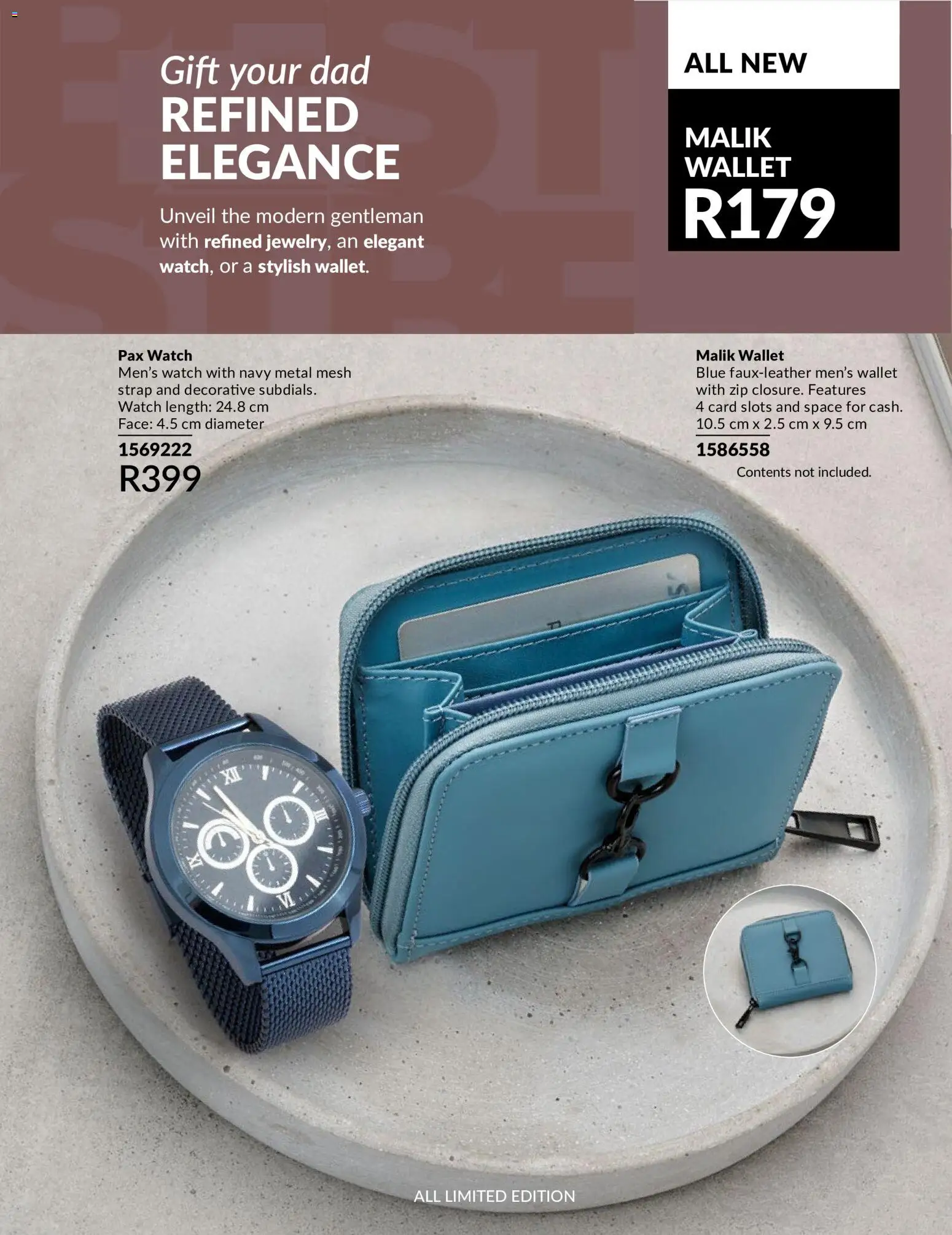 New Avon catalogue – valid from 11.05.2026 | Page: 23 | Products: Watch, Wallet