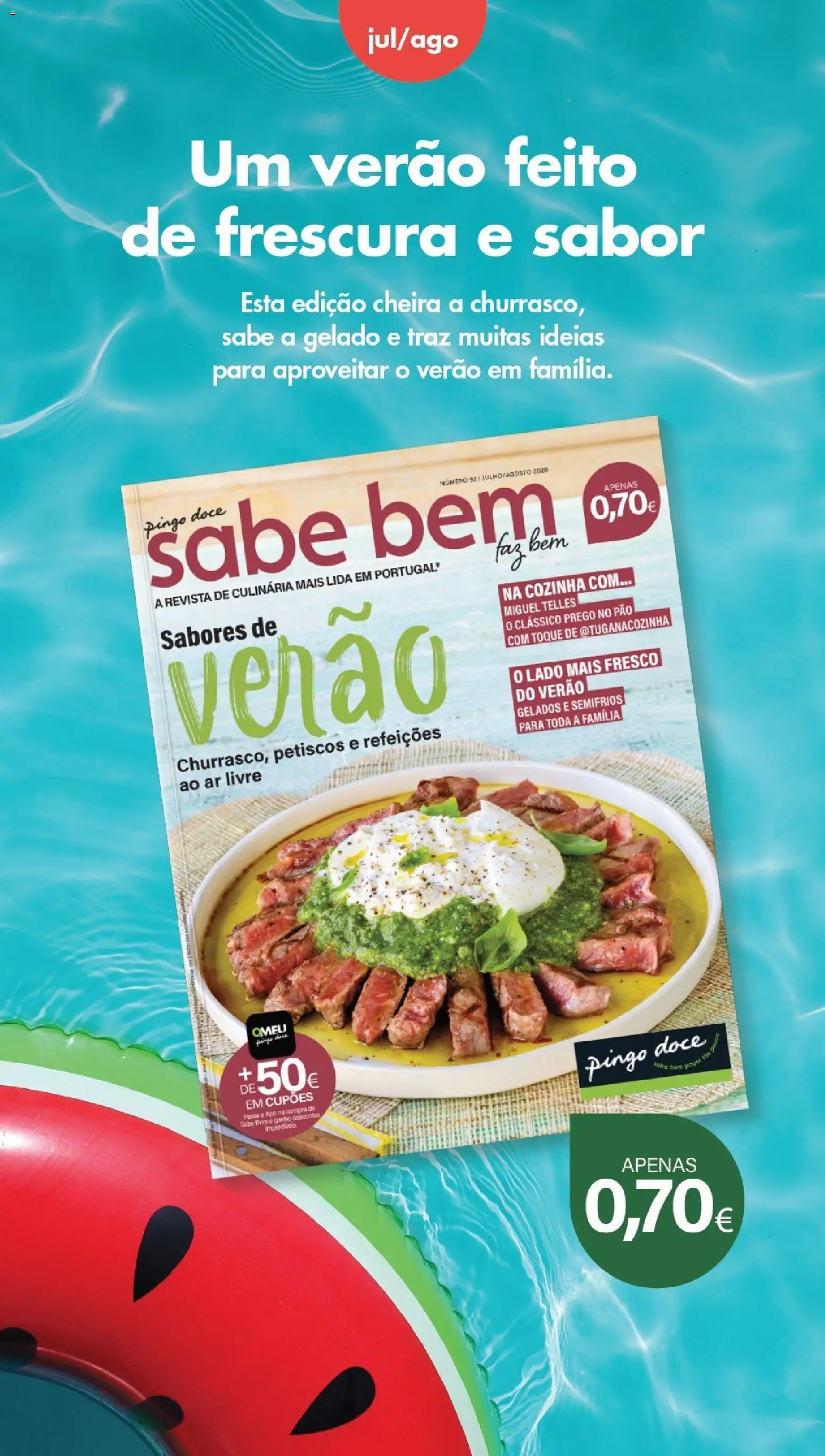 Pingo Doce Poupe este Fim de Semana │ válido de 14/08/2026 | Página: 14 | Produtos: Robe, Gelado, Revista, Pão