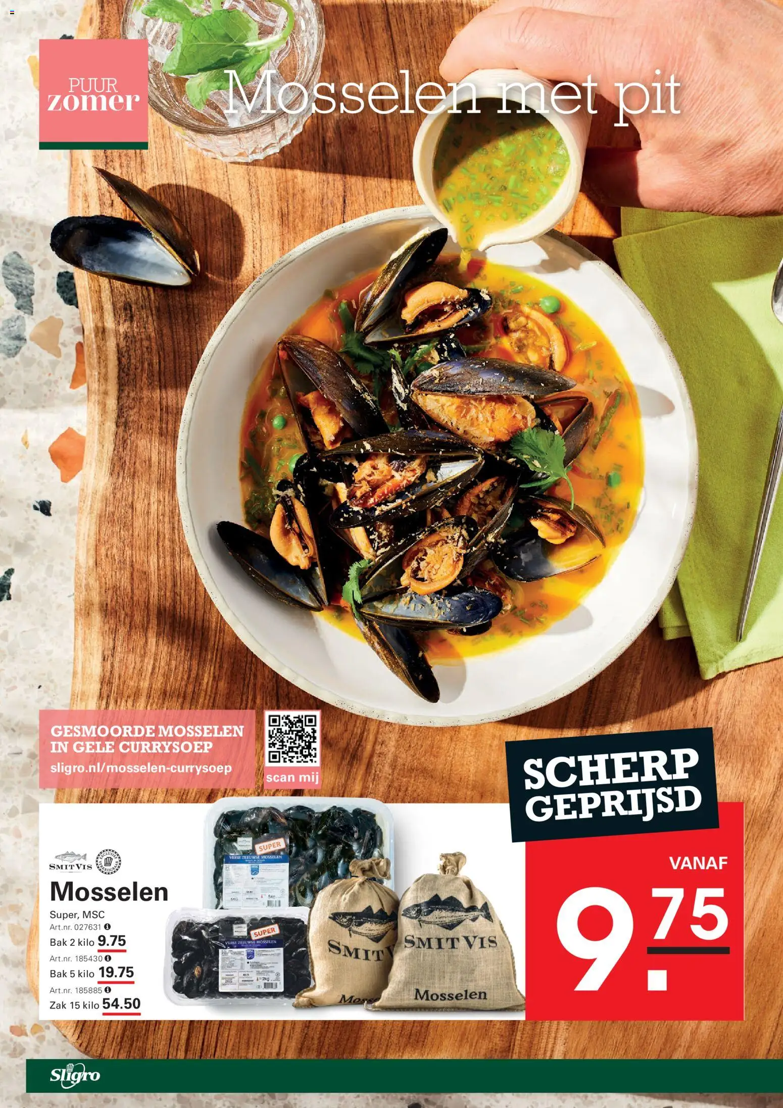 {H1} | Pagina: 26 | Producten: Mosselen, Zak