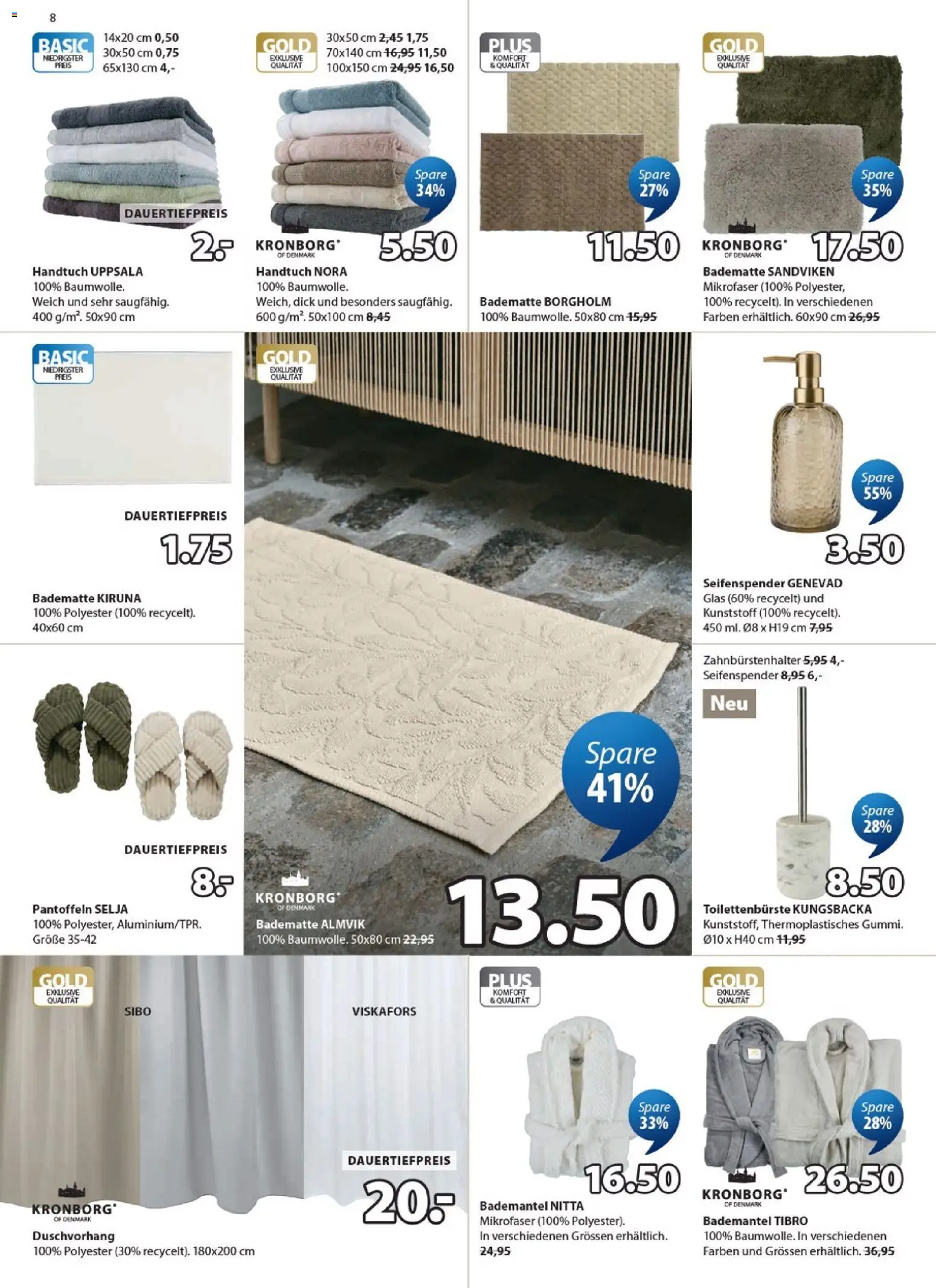 JYSK aktionen – gültig ab 27.05.2026 | Seite: 8 | Produkte: Seifenspender, Bademantel