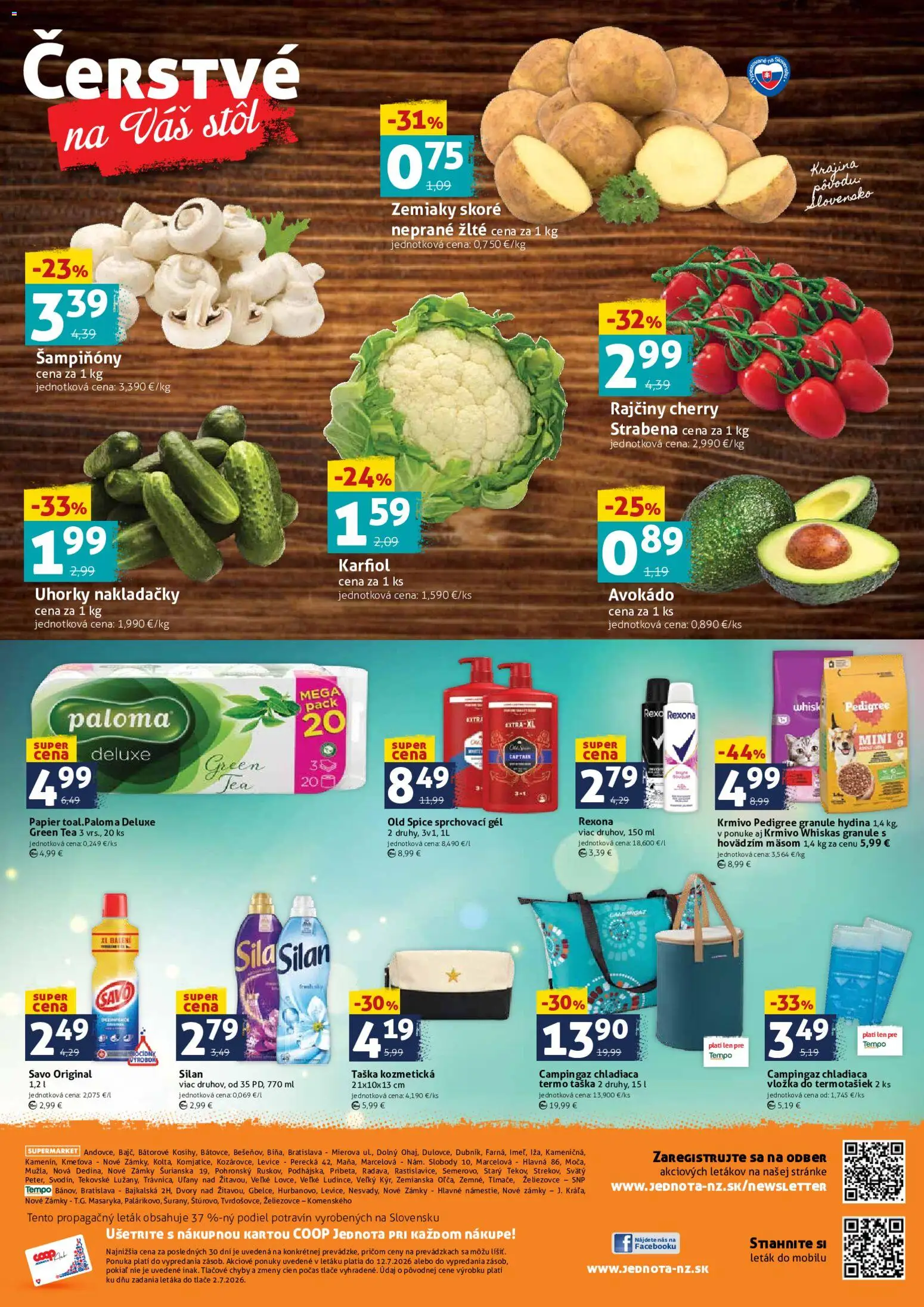 Nové COOP Jednota akcie – leták je platný od 10.07.2026 | Strana: 4
