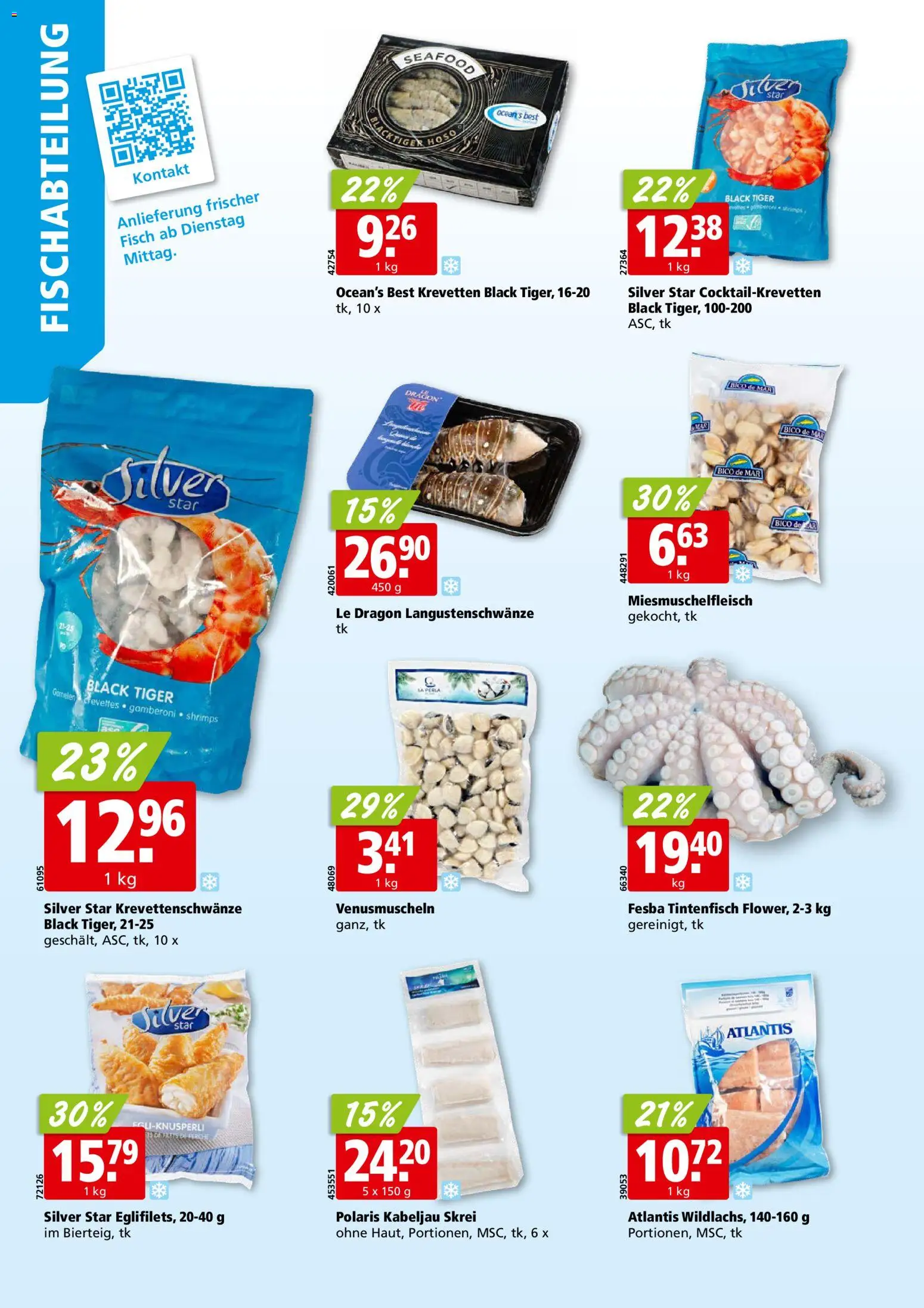 Aligro aktionen – gültig ab 27.07.2026 | Seite: 4 | Produkte: Garnelen, Tintenfisch, Fisch