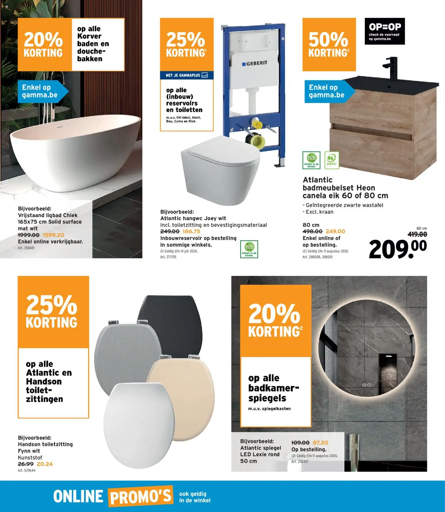 {H1} | Pagina: 16 | Producten: Spiegels, Toilet, Douche, Spiegel