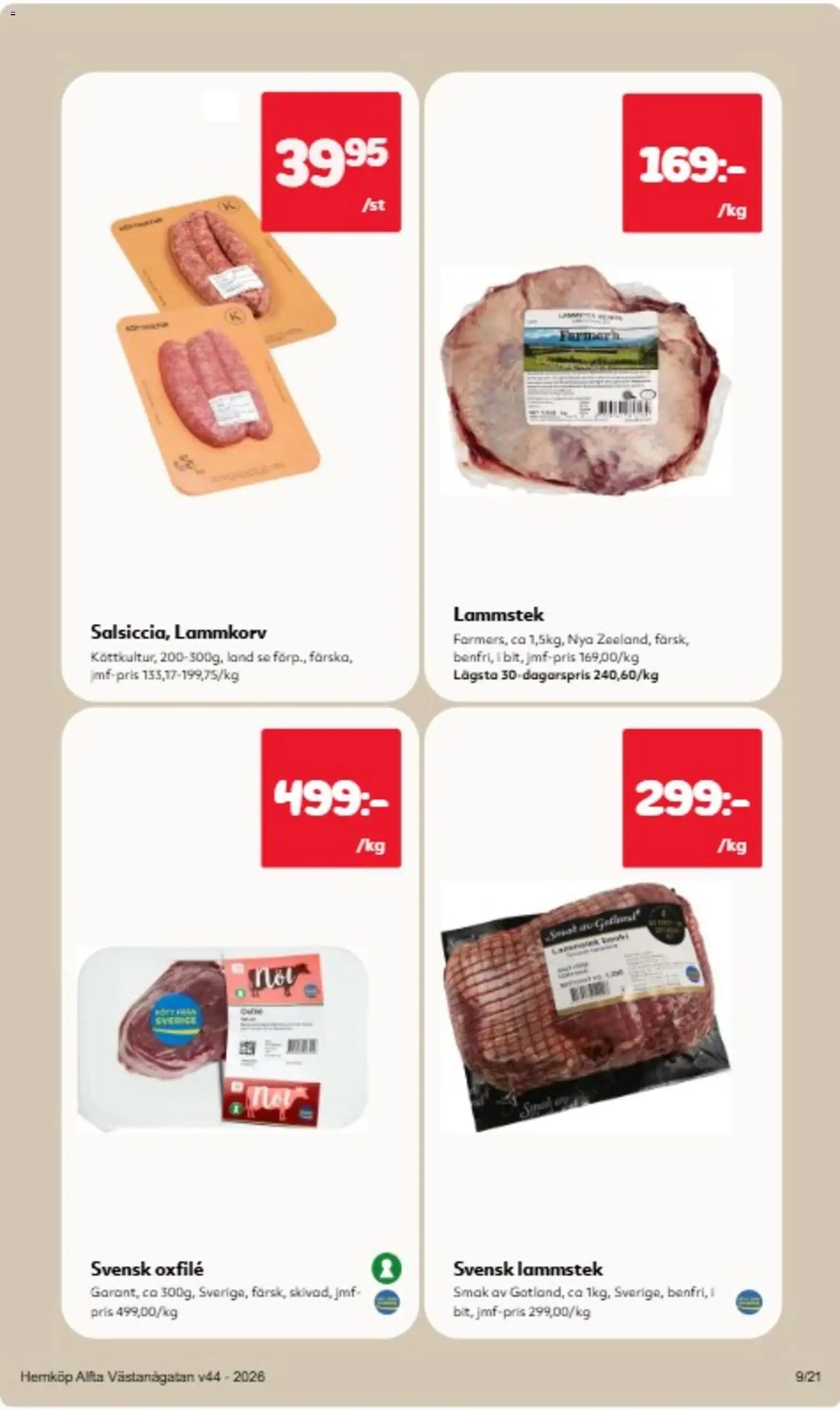 Hemköp reklamblad aktuell från 26/10/2026 | Sida: 9