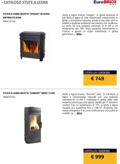 Anteprima del volantino Eurobrico Stufe a Legna catalogo valido a partire dal 23.07.2025 | Pagina: 24 | Prodotti: Stufa a legna, Stufa