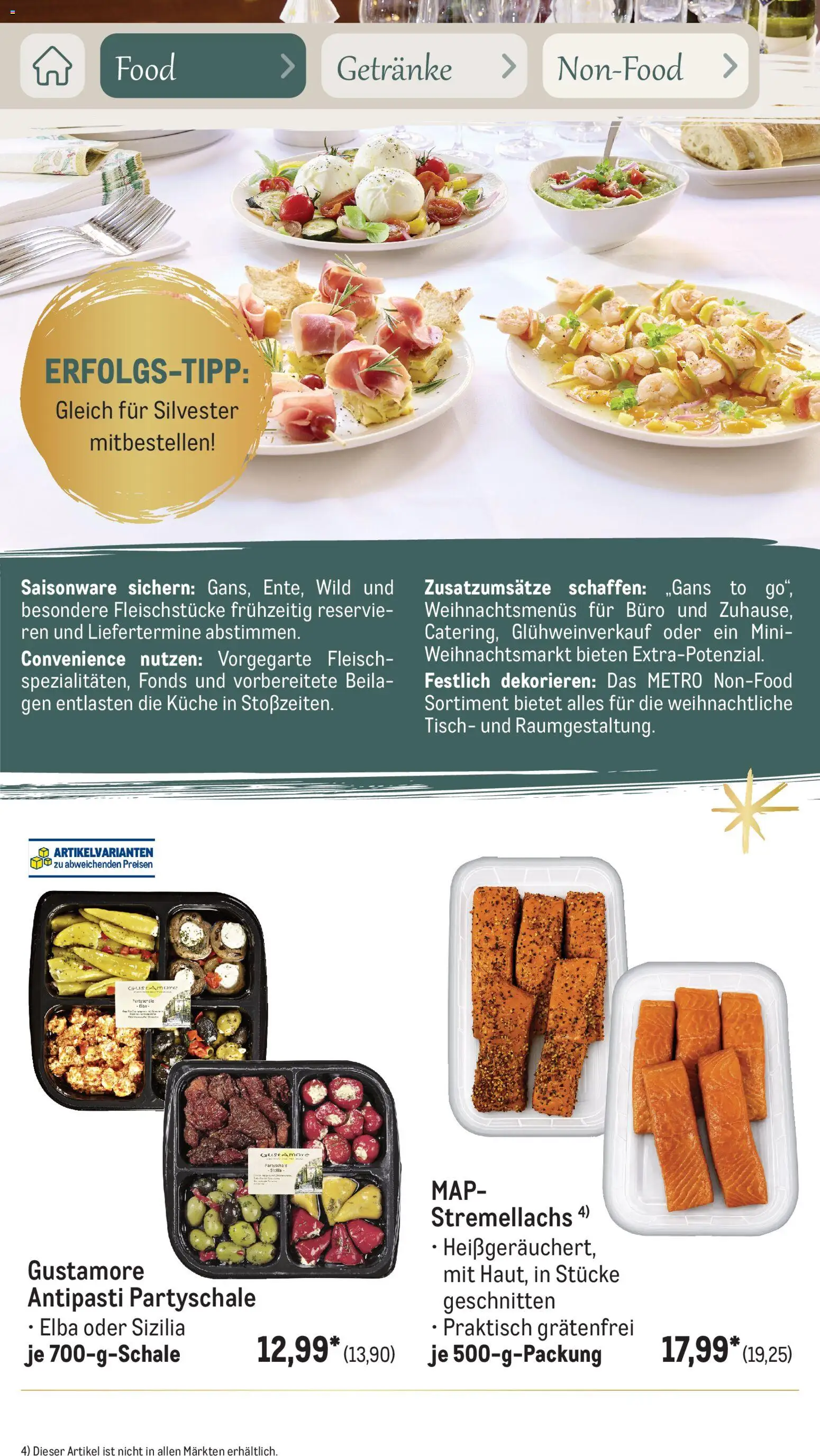 Metro Saisonkatalog Erfolgsrezept – gültig ab 01.10.2026 | Seite: 6 | Produkte: Tisch, Küche, Fleisch