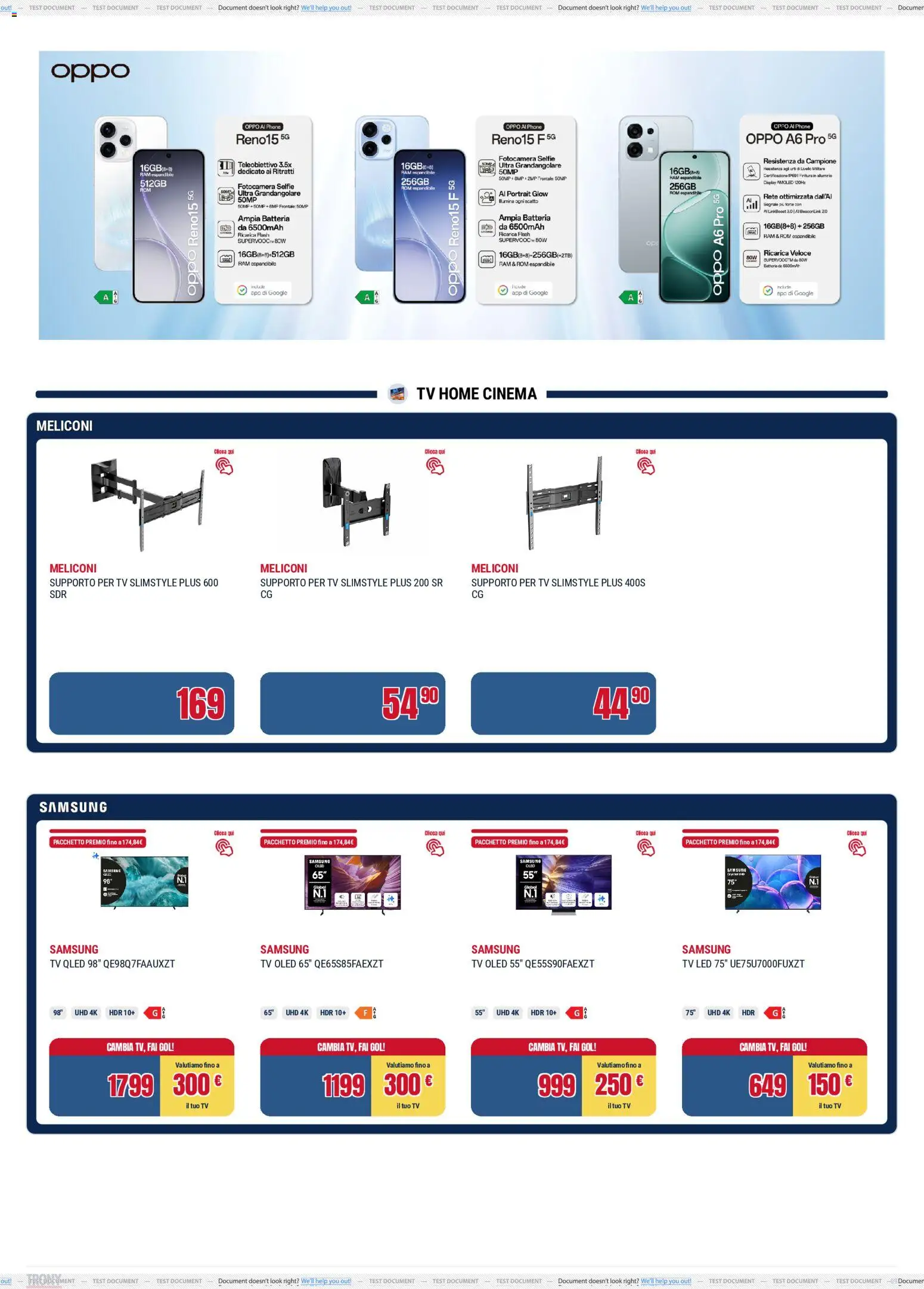 Volantino Trony del 21.05.2026 | Pagina: 9 | Prodotti: TV, Fotocamera, Batteria, Samsung