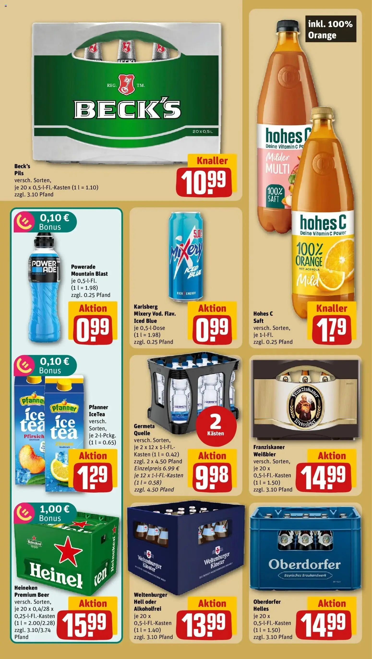 REWE Prospekt ab 31.08.2026 zum Blättern » Angebote | Seite: 18 | Produkte: Energy, Bier, Hohes c, PC