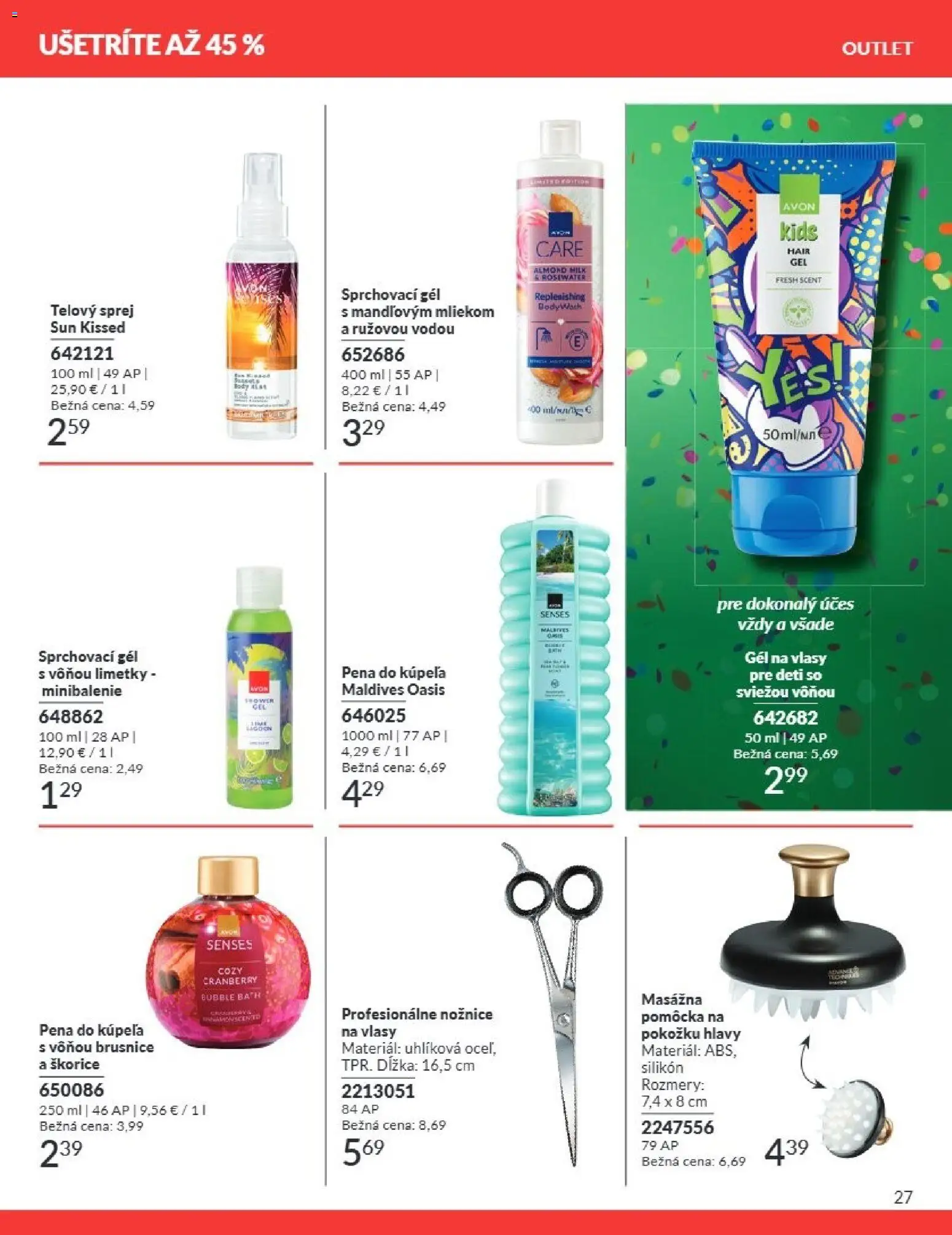 Nové Avon akcie – leták je platný od 01.08.2026 | Strana: 27 | Produkty: Pena do kúpeľa