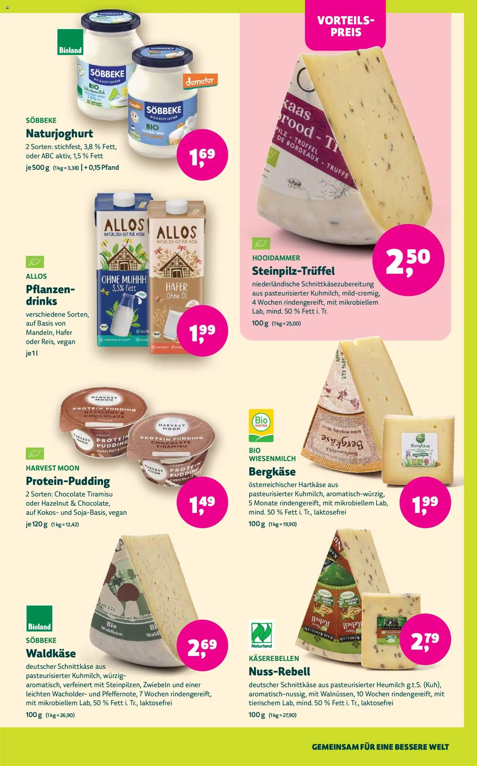 BioMarkt Prospekt – gültig ab 07.10.2026 | Seite: 7 | Produkte: Käse, Joghurt, Pudding, Zwiebeln