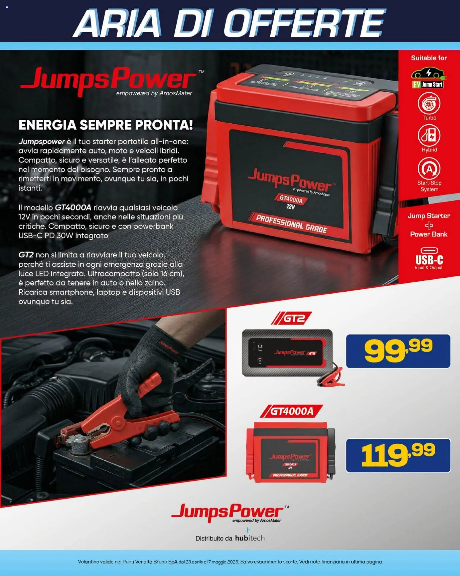 Volantino BRUNO del 23.04.2026 | Pagina: 40 | Prodotti: Power bank, Laptop, USB