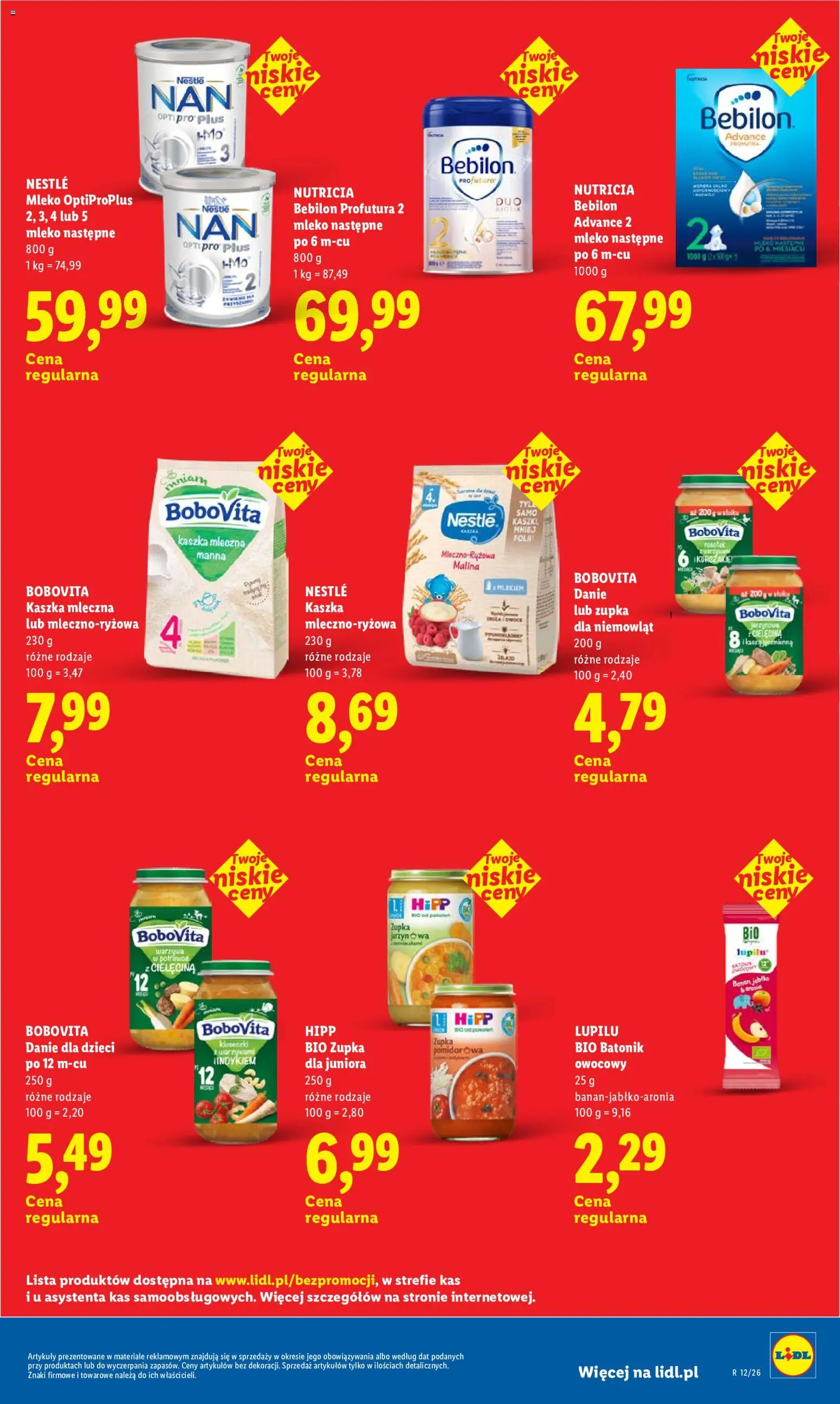 Lidl Polsko leták - Oszczędzaj każdego dnia od 04.07.2026 | Strana: 33 | Produkty: Mléko, Fólie, Hipp