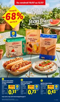 LIDL - Prévisualisation de MAÎTRE JEAN-PIERRE Petits pains grillés briochés, Petits pains grillés briochés valide à partir de 09/07/2026 | Page: 15