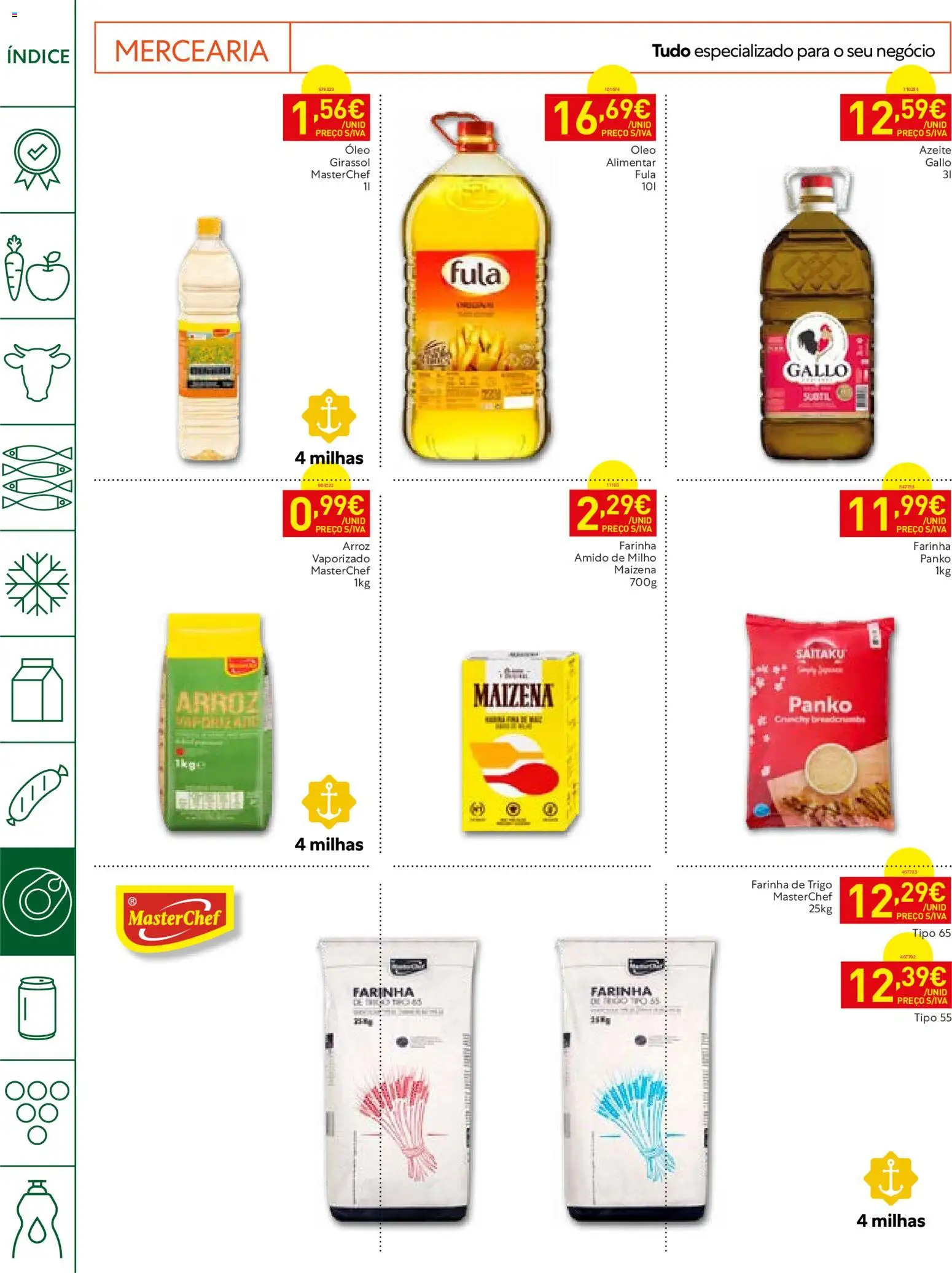Recheio folheto Horeca │ válido de 13/10/2026 | Página: 14 | Produtos: Azeite, Farinha de trigo, Arroz, Farinha