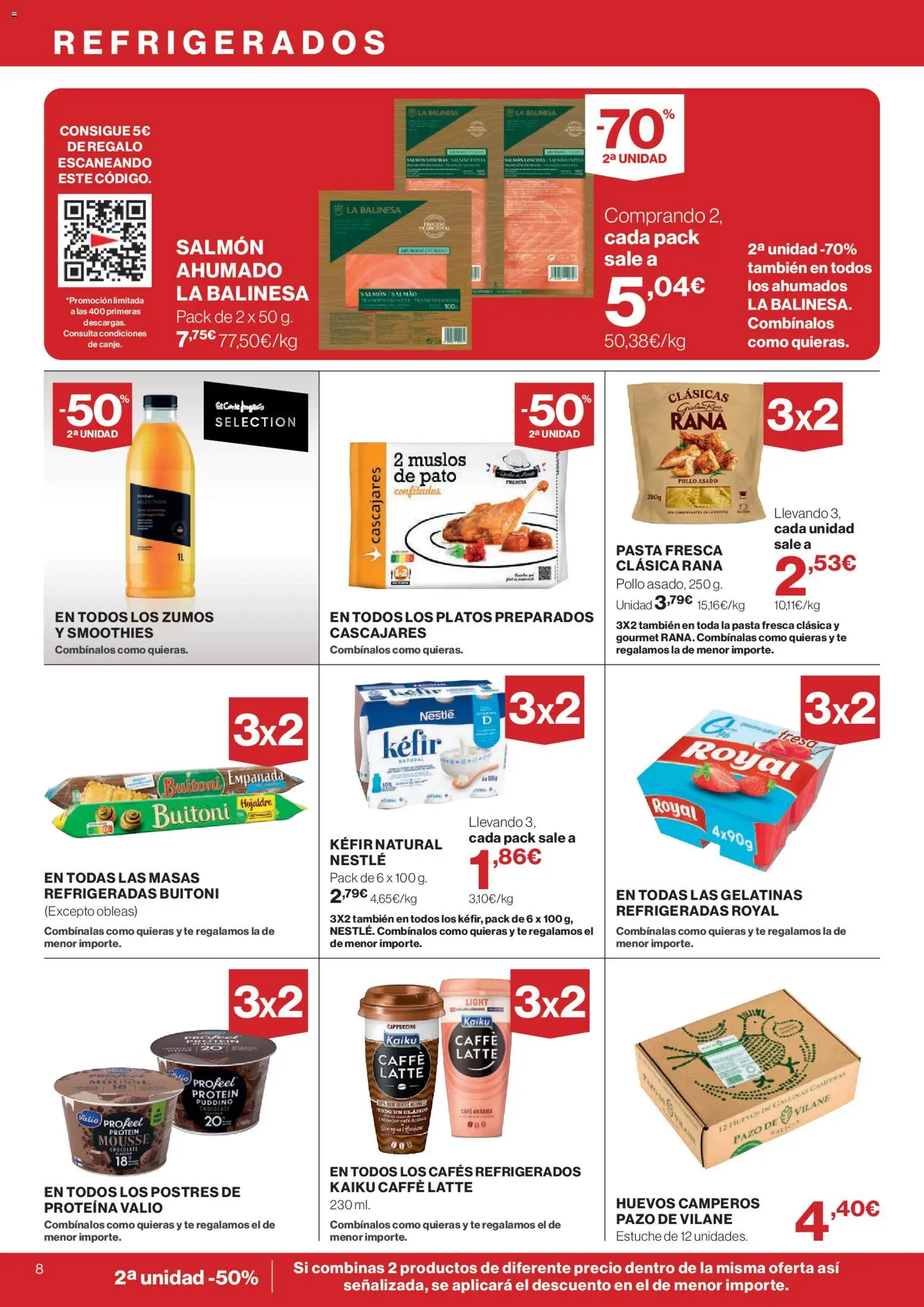Supercor folleto │ válido desde el 26/08/2026 | Página: 8 | Productos: Proteína, Huevos, Chocolate, Pasta