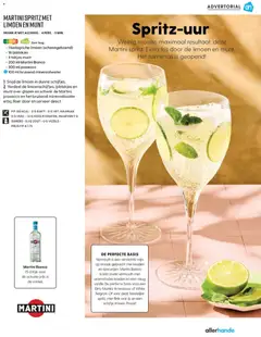 MARTINI SPRITZ MET LIMOEN EN MUNT, DRANKJE MET ALCOHOL - 4 PERS. - 5 MIN. - Voorbeeld van een folder van Albert Heijn, geldig van 03-07-2026 | Pagina: 115