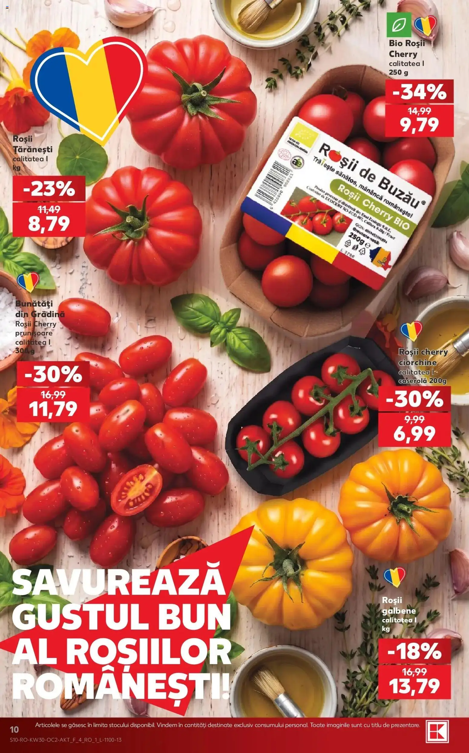 Noul catalog Kaufland – valabil de la 22.07.2026 | Pagină: 10 | Produse: Bio, Gradina, Caserola, Roșii