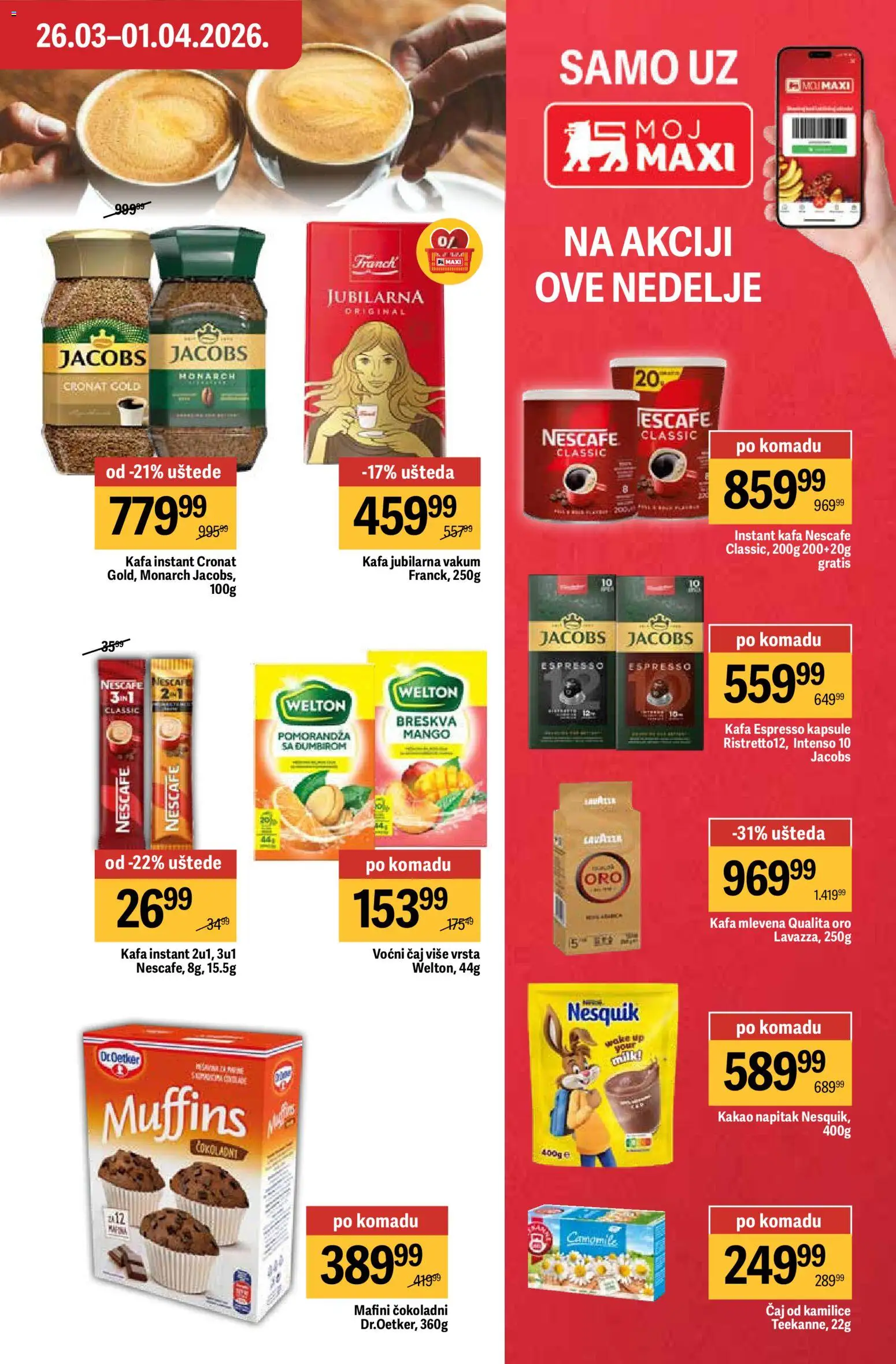 Maxi katalog - važi od 26.03.2026 | Strana: 27 | Proizvode: Instant kafa, Pomorandza, Kafa, Breskva