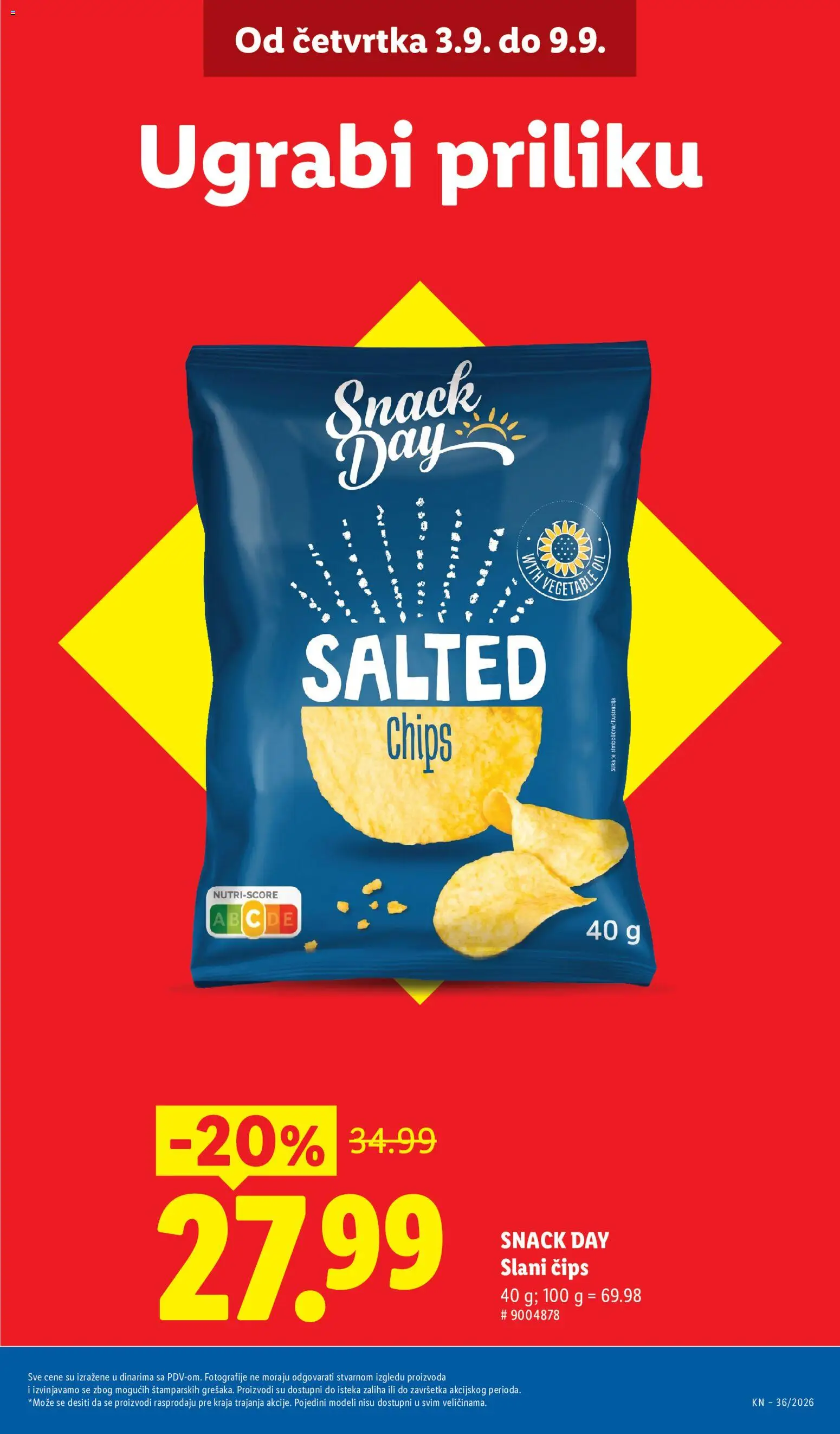 Lidl katalog - važi od 03.09.2026 | Strana: 13 | Proizvode: Čips