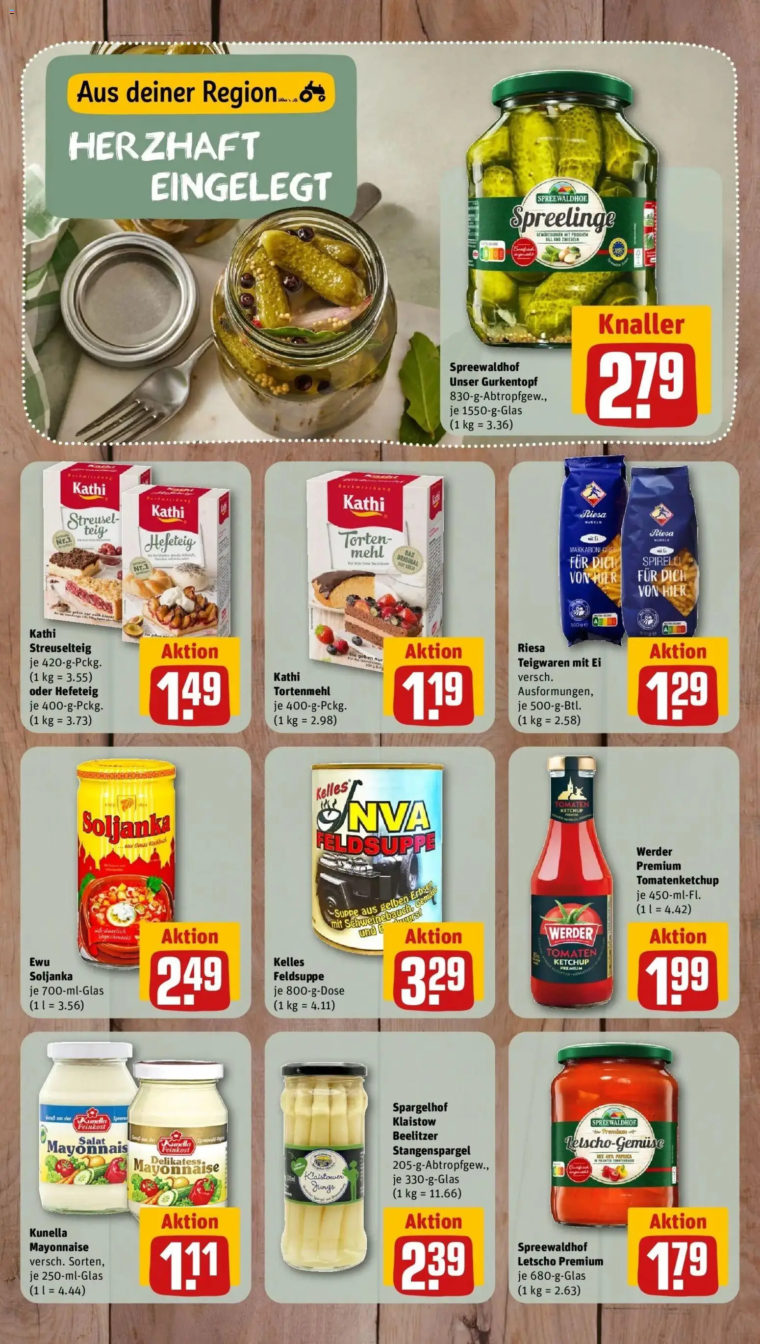 Rewe Prospekt Schneeberg – gültig ab 03.08.2026 | Seite: 9 | Produkte: Paprika, Mayonnaise, Ketchup, Salat