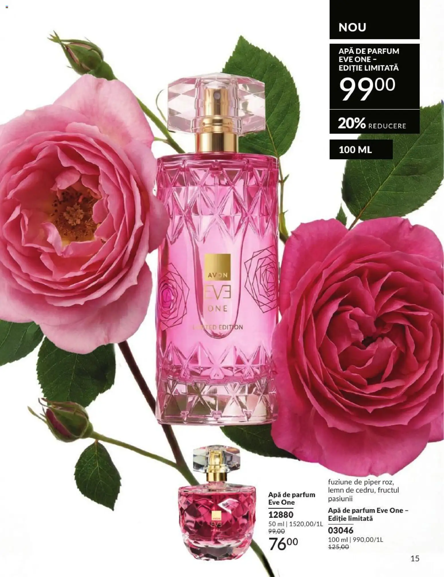 Noul catalog Avon – valabil de la 01.08.2026 | Pagină: 15 | Produse: Apă de parfum, Parfum, Apă, Piper