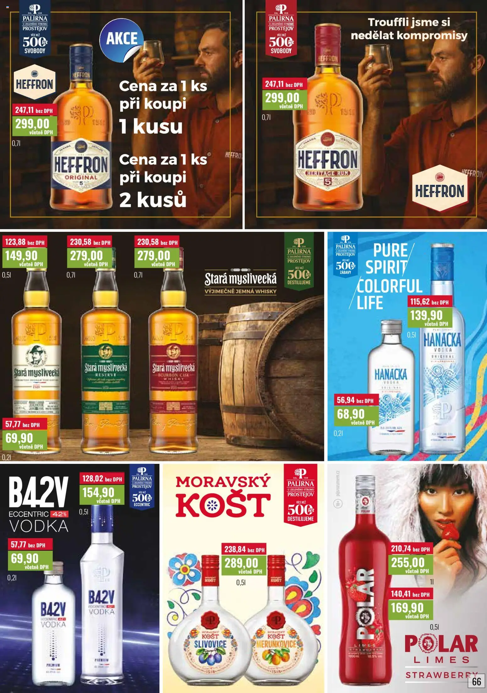 Ratio leták od 01.08.2026 | Strana: 67 | Produkty: Vodka, Whisky, Stará myslivecká, Slivovice