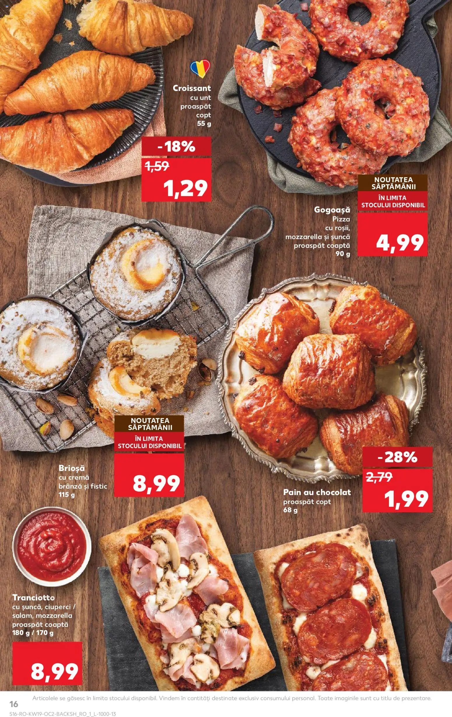 Noul catalog Kaufland – valabil de la 06.05.2026 | Pagină: 16 | Produse: Ciuperci, Unt, Cremă, Pizza