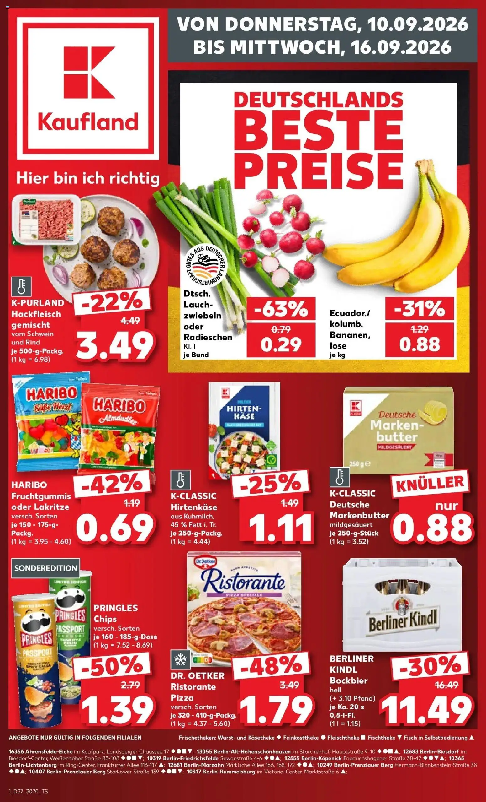 Prospekt Kaufland ab 10.09.2026 » Angebote Online zum Blättern | Seite: 9 | Produkte: Ristorante, Haribo, Pizza, Hackfleisch