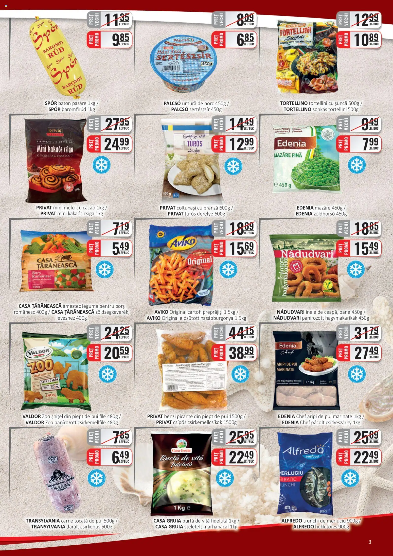 Noul catalog CBA – valabil de la 01.07.2026 | Pagină: 3 | Produse: Brânză, Cacao, Cartofi, Legume
