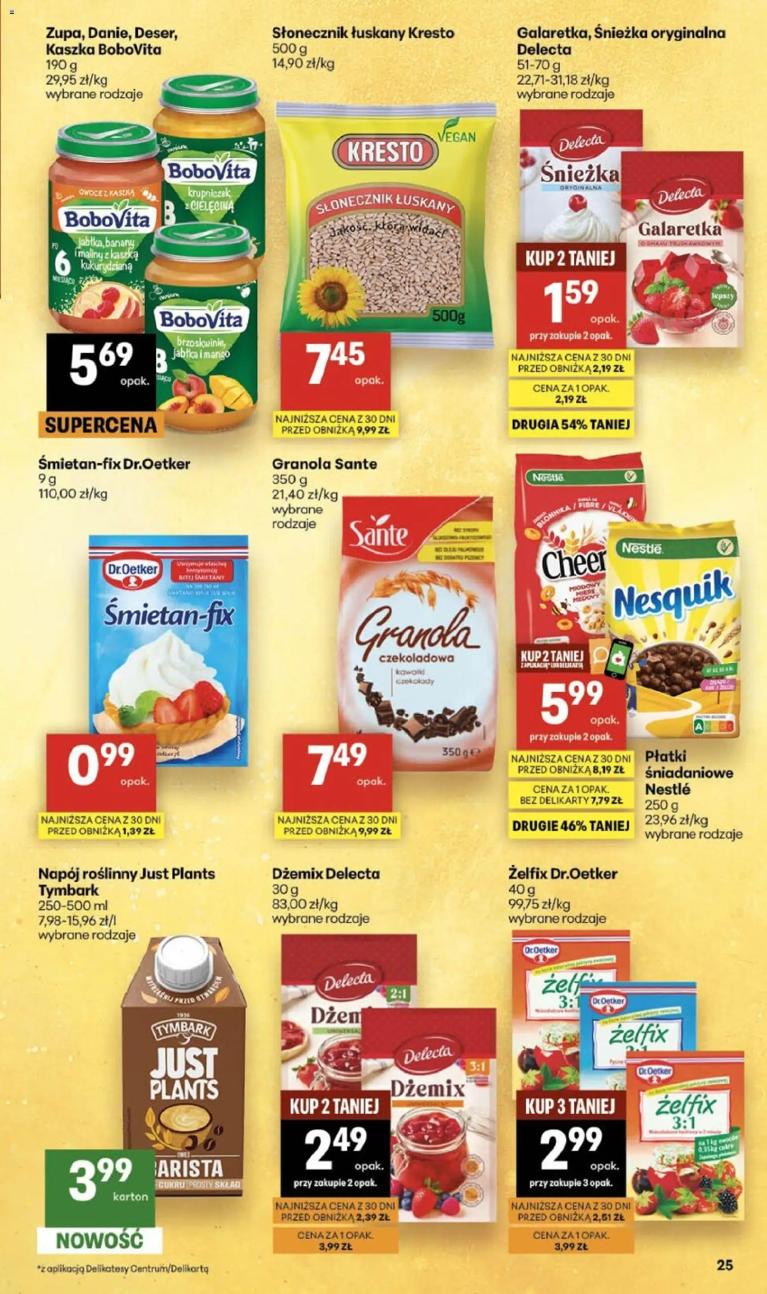 Delikatesy Centrum gazetka - Sklepy Własne od 18.06.2026 | Strona: 25 | Produkty: Maliny, Słonecznik, Dżem, Słonecznik łuskany