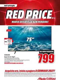 Anteprima del volantino Media World volantino valido a partire dal 01/07/2026 | Pagina: 6 | Prodotti: smart TV, TV, Audio, Samsung