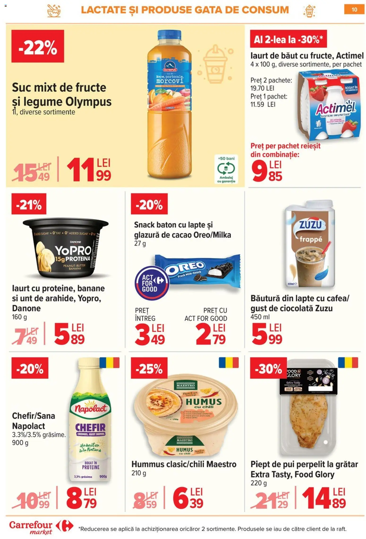 Noul catalog Carrefour – valabil de la 03.06.2026 | Pagină: 10 | Produse: Hacıyatmaz Kedi Oyuncağı, Lapte, Cacao, Fructe