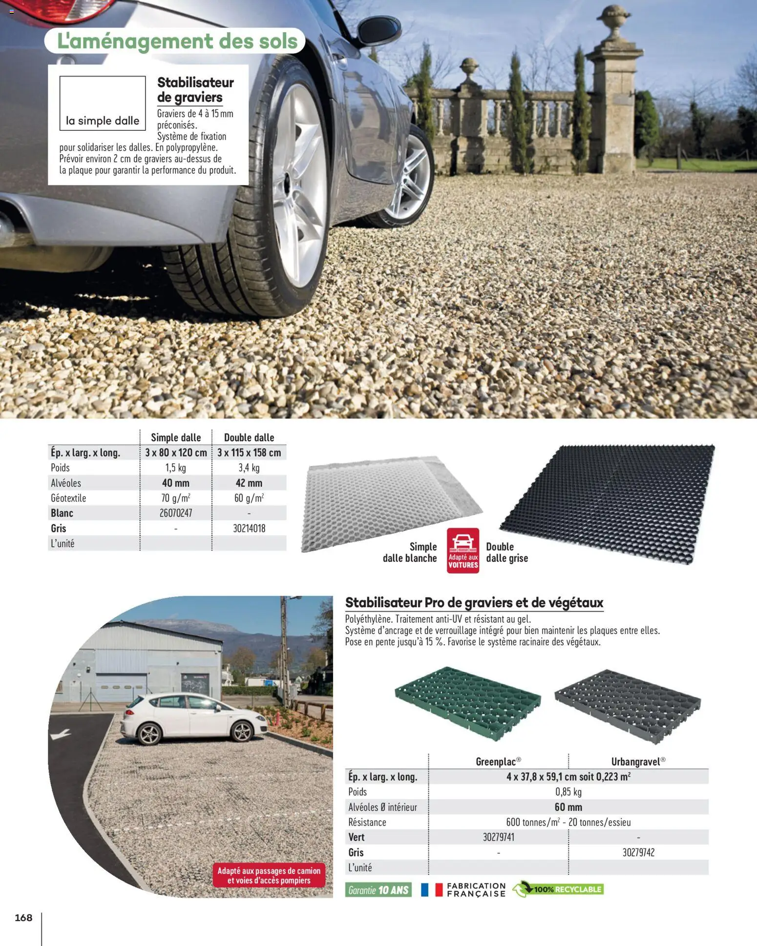 {H1} | Page: 168 | Produits: Poids, Géotextile