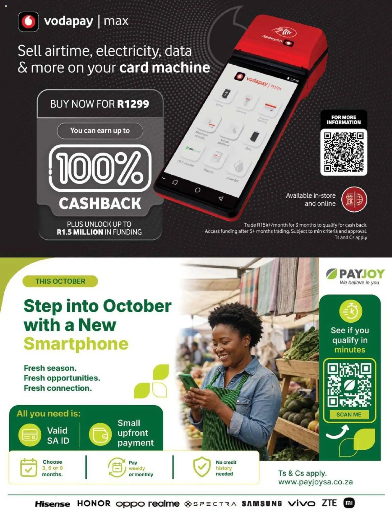 New Vodacom catalogue – valid from 01/10/2026 | Page: 23 | Products: Data, Smartphone