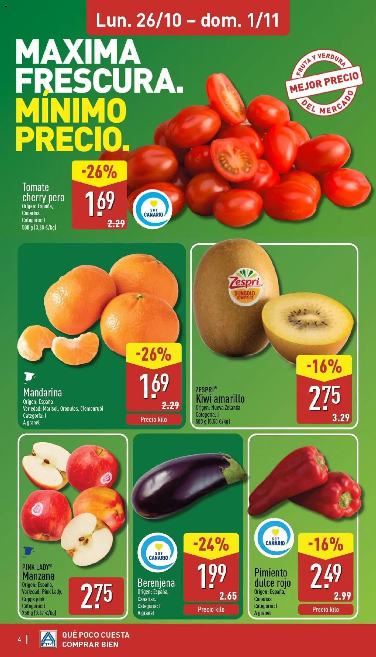 Aldi folleto Canarias │ válido desde el 26/10/2026 | Página: 4