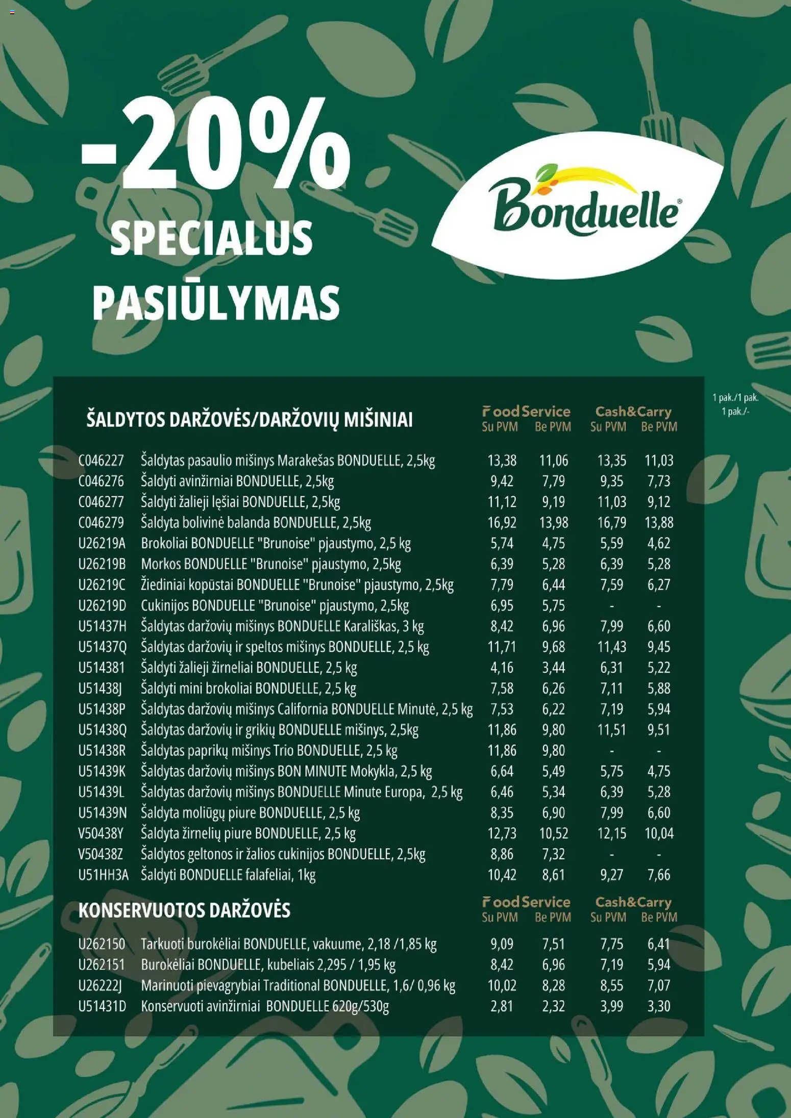 ePromo akcijos nuo 2026.08.01 | Puslapis: 7 | Prekių: Pievagrybiai, Žirneliai, Morkos