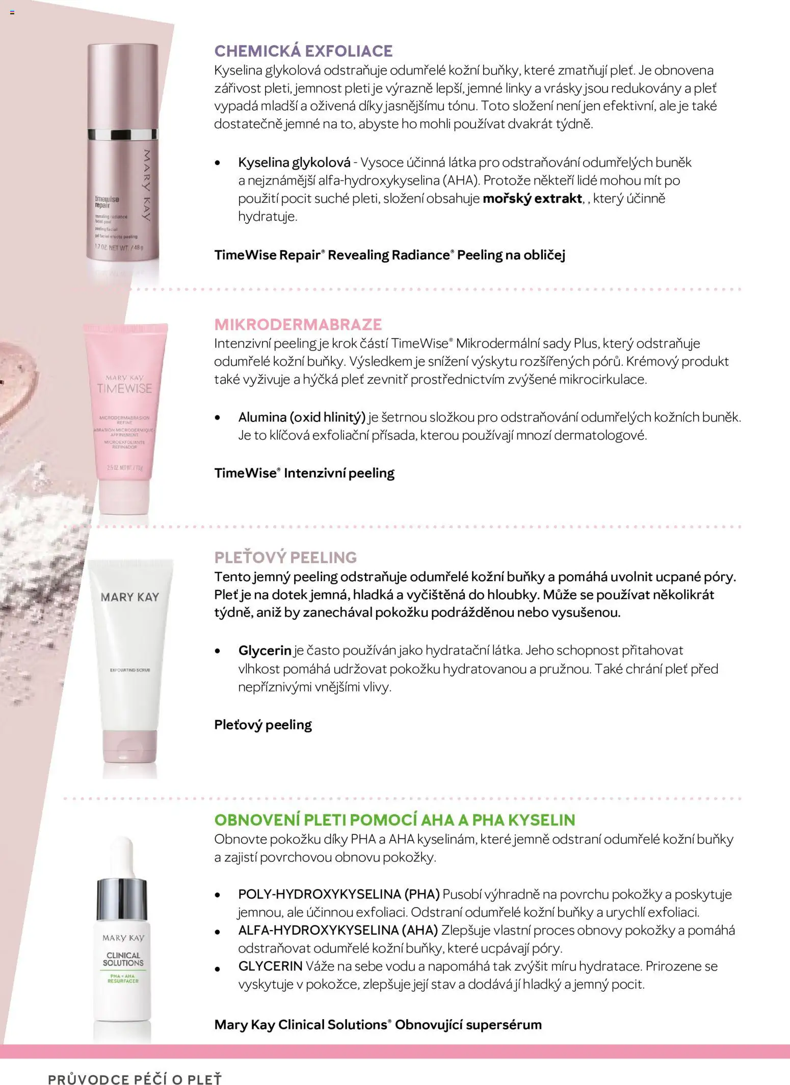 Mary Kay katalog - Průvodce péčí o pleť od 03.08.2026 | Strana: 54 | Produkty: Glycerin, Peeling