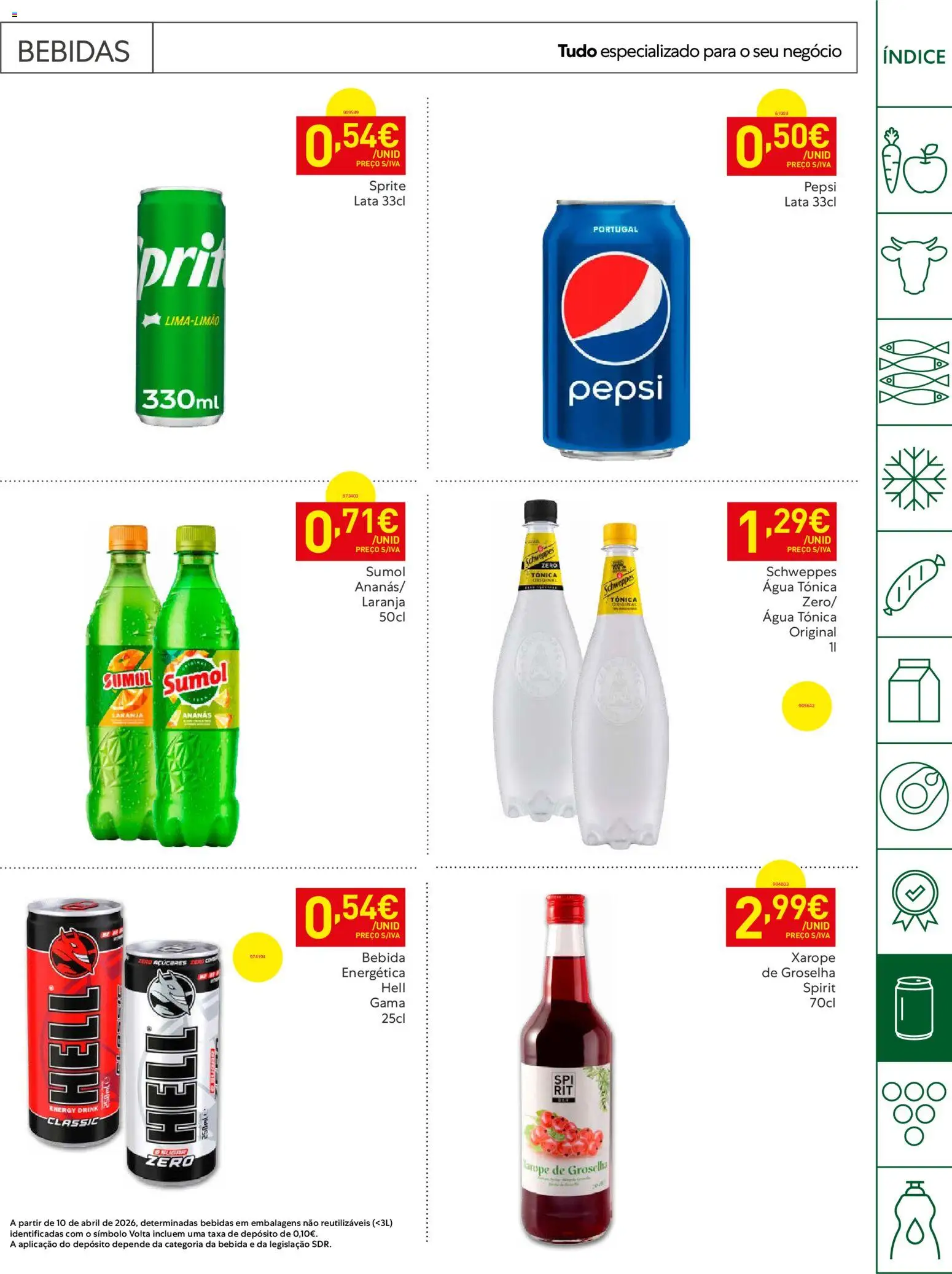 Recheio Horeca Madeira │ válido de 19.05.2026 | Página: 29 | Produtos: Agua, Xarope, Bebida