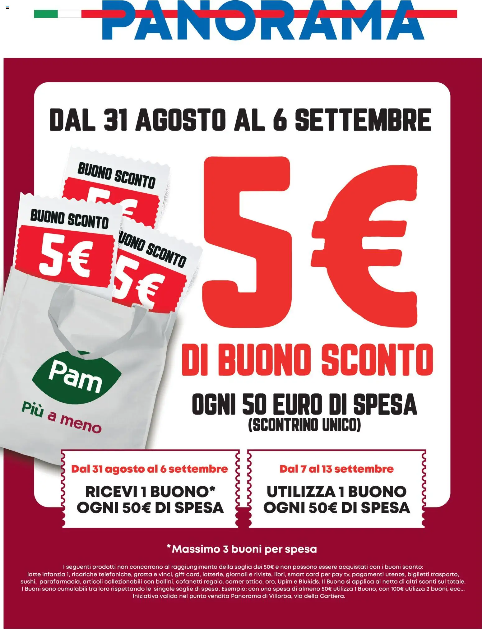 Volantino Panorama del 31/08/2026 | Pagina: 1 | Prodotti: Latte