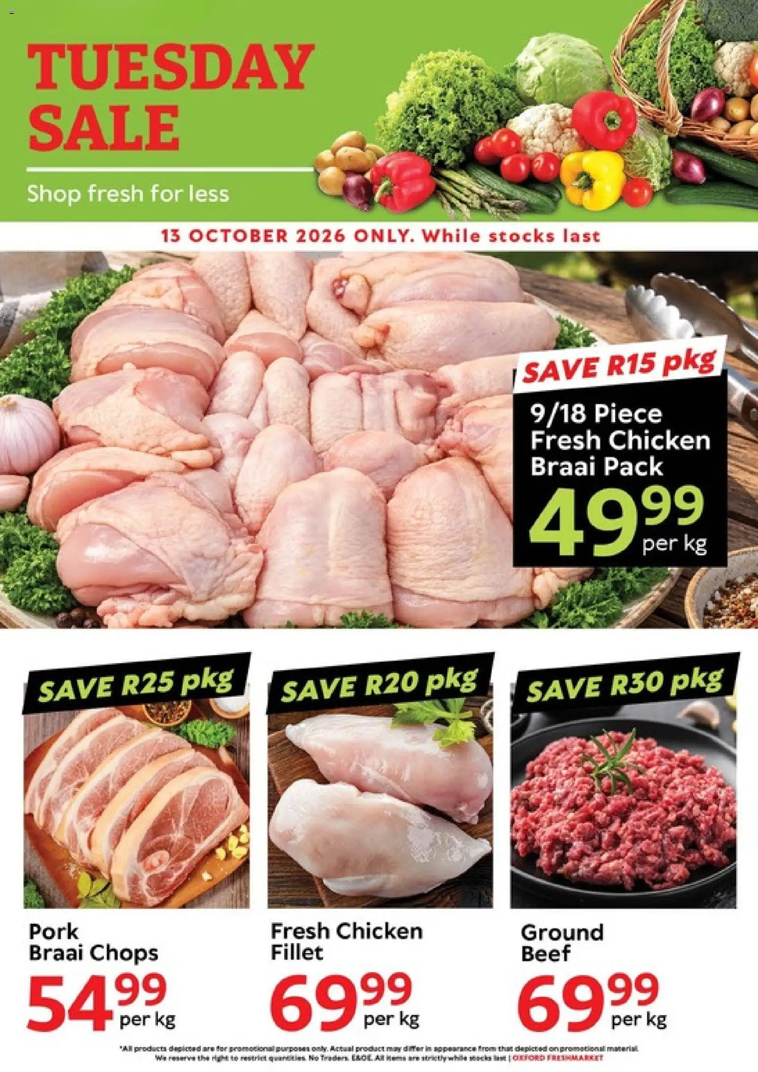 New Oxford Freshmarket catalogue – valid from 13/10/2026 | Page: 1 | Products: Chicken, Pork, Beef, Fillet
