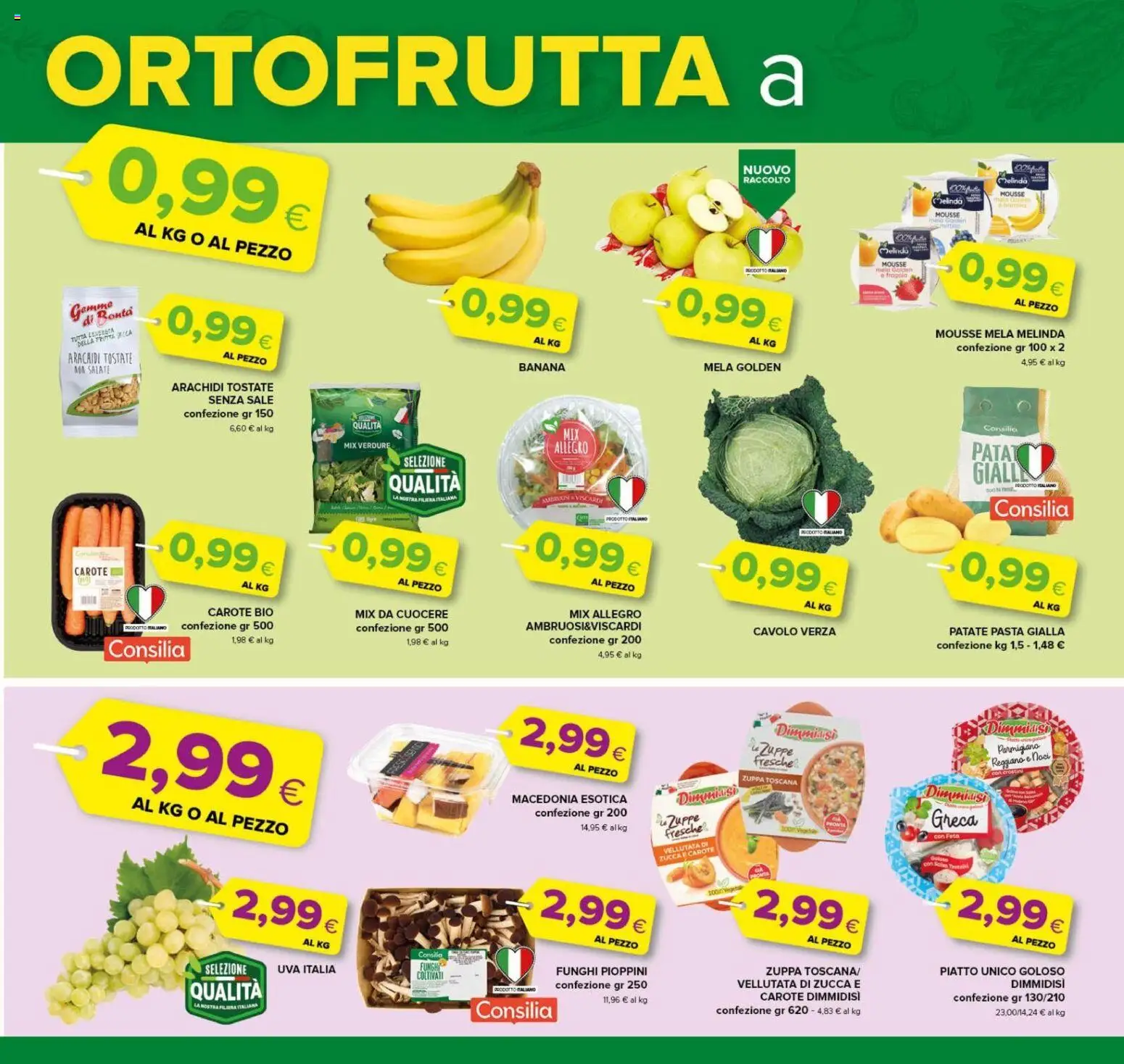 Volantino Oasi del 25/09/2026 | Pagina: 7 | Prodotti: Funghi, Uva, Piatto, Macedonia