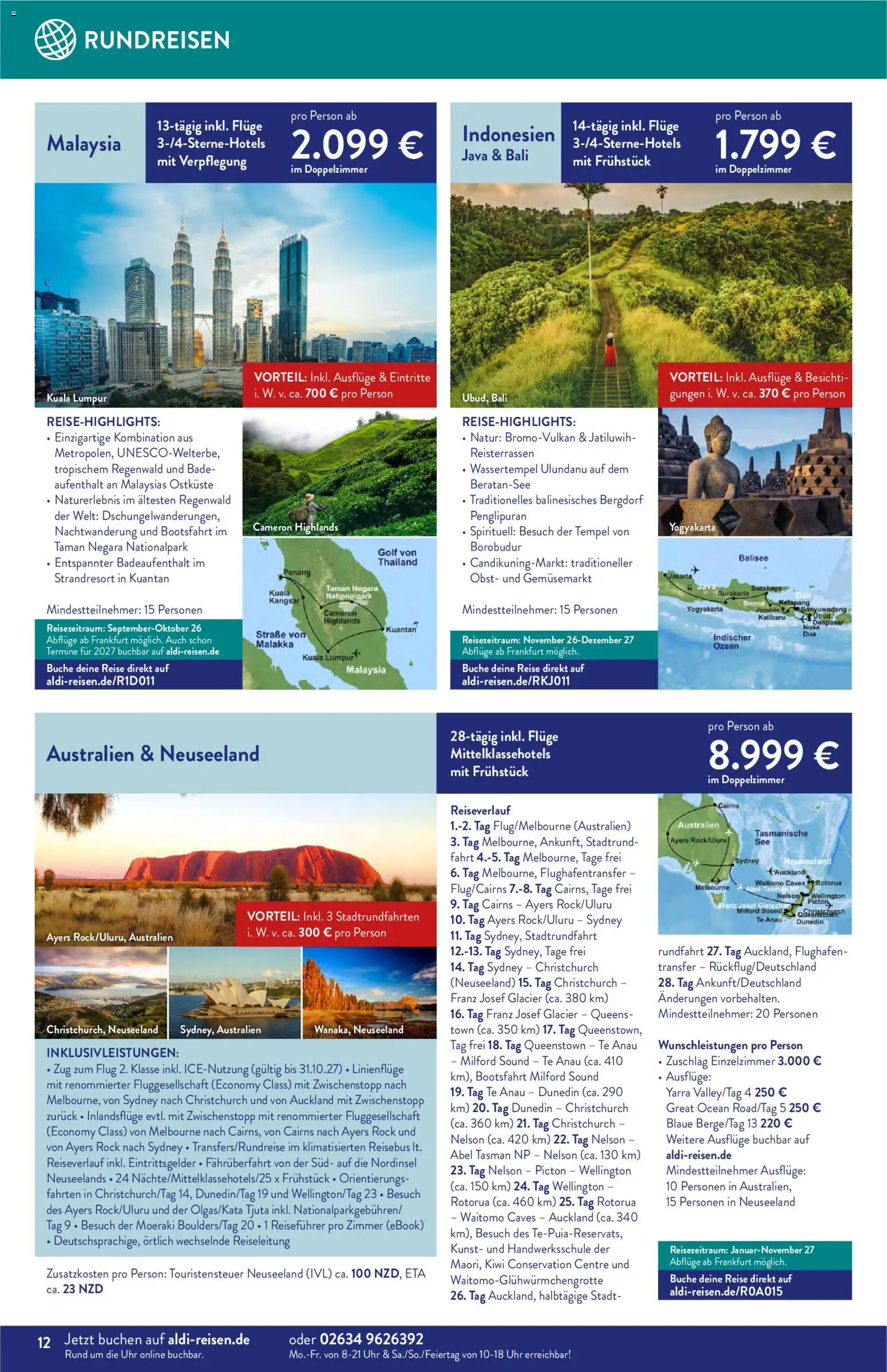 Aldi Reisen Reisemagazin – gültig ab 01.06.2026 | Seite: 12